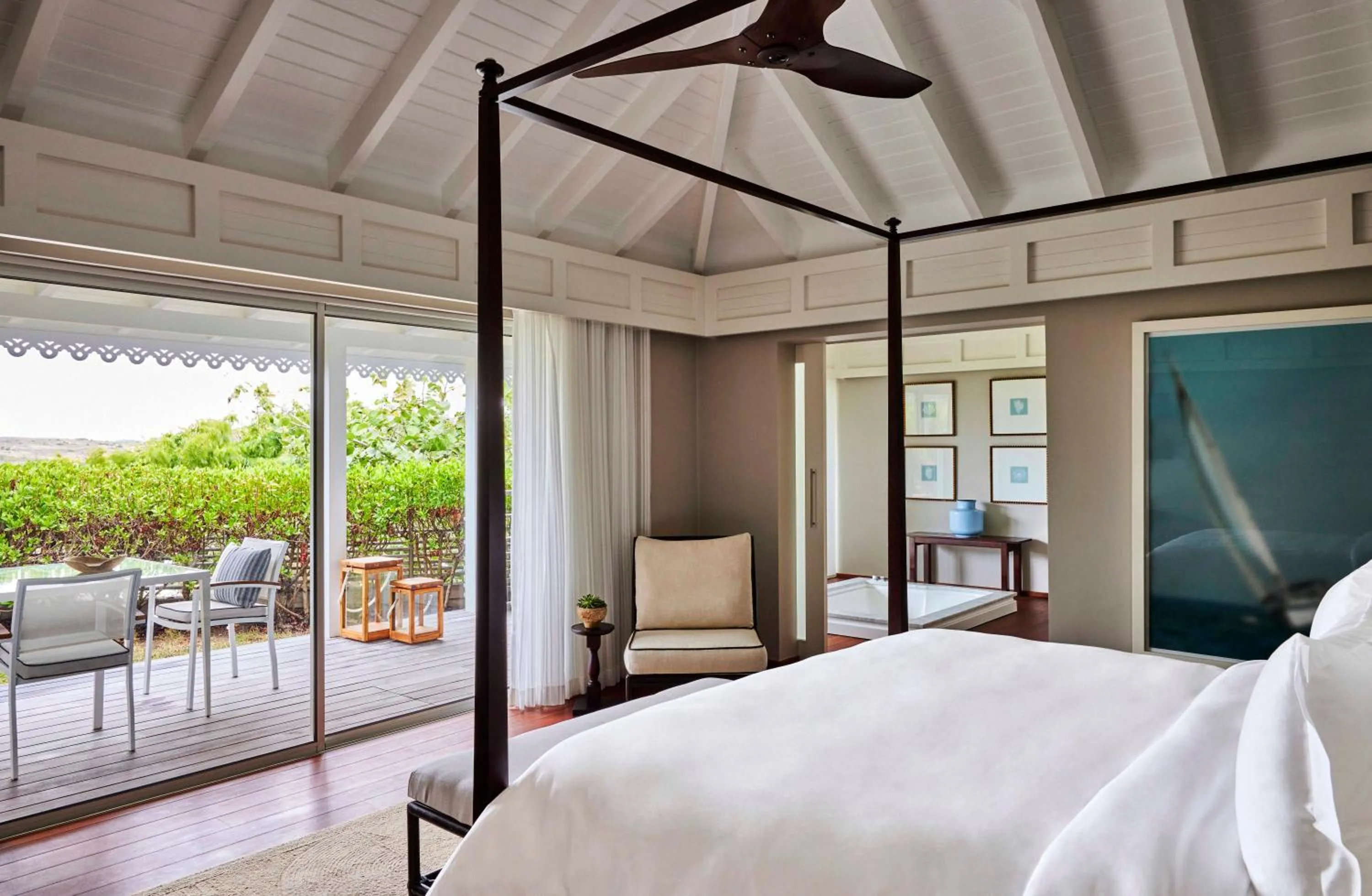 Bed in Rosewood Le Guanahani St Barth