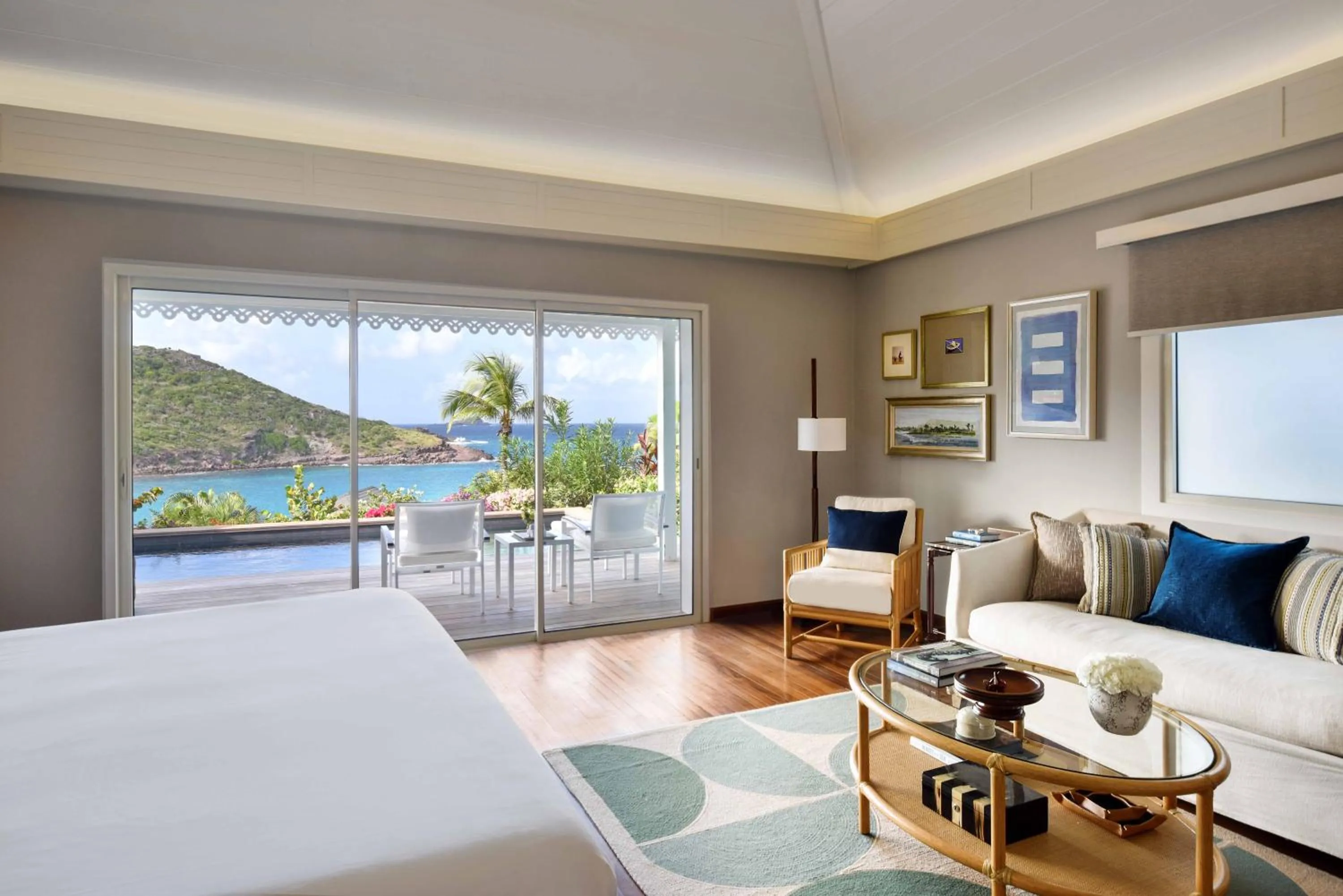 Natural landscape, Bed in Rosewood Le Guanahani St Barth