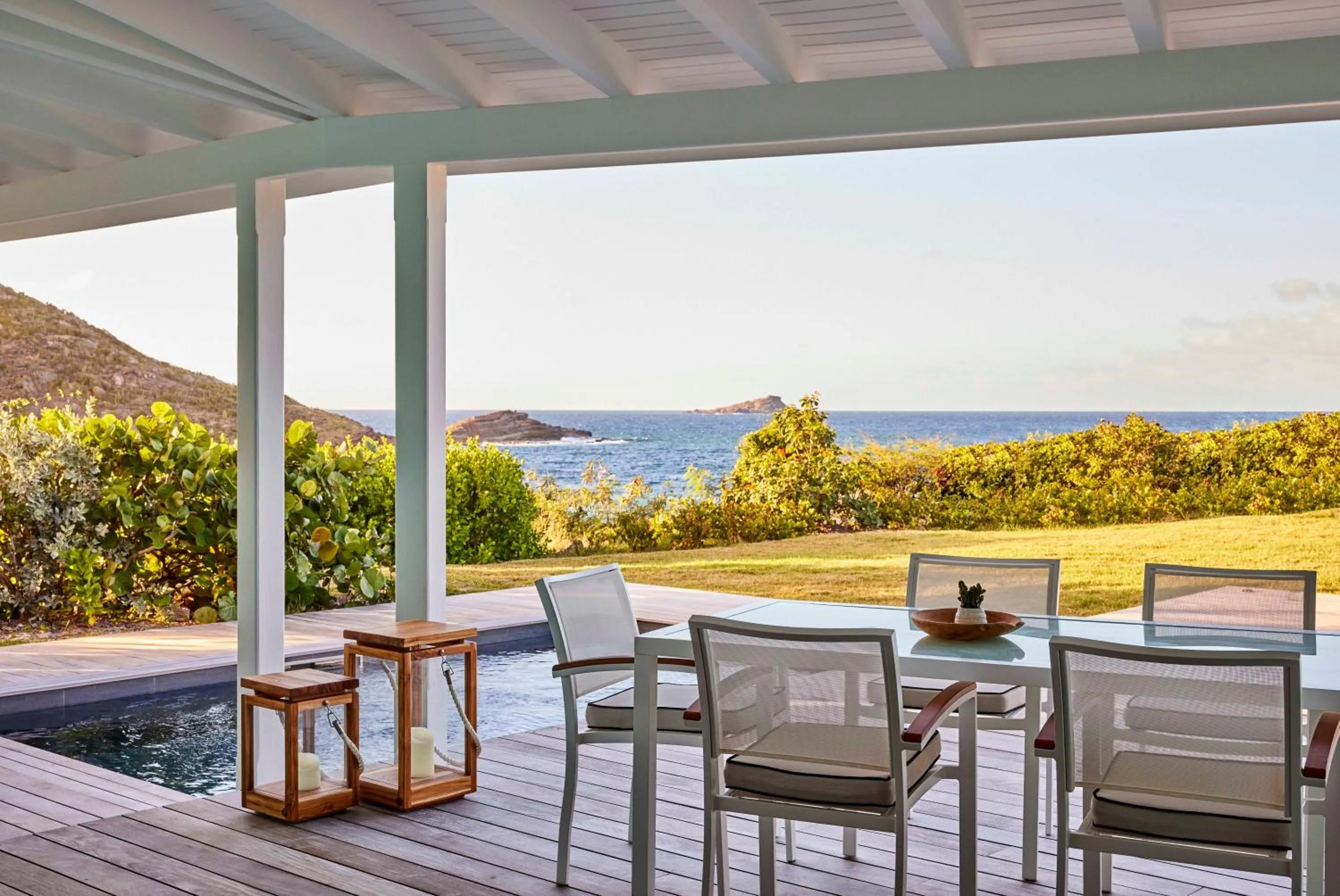 Patio in Rosewood Le Guanahani St Barth