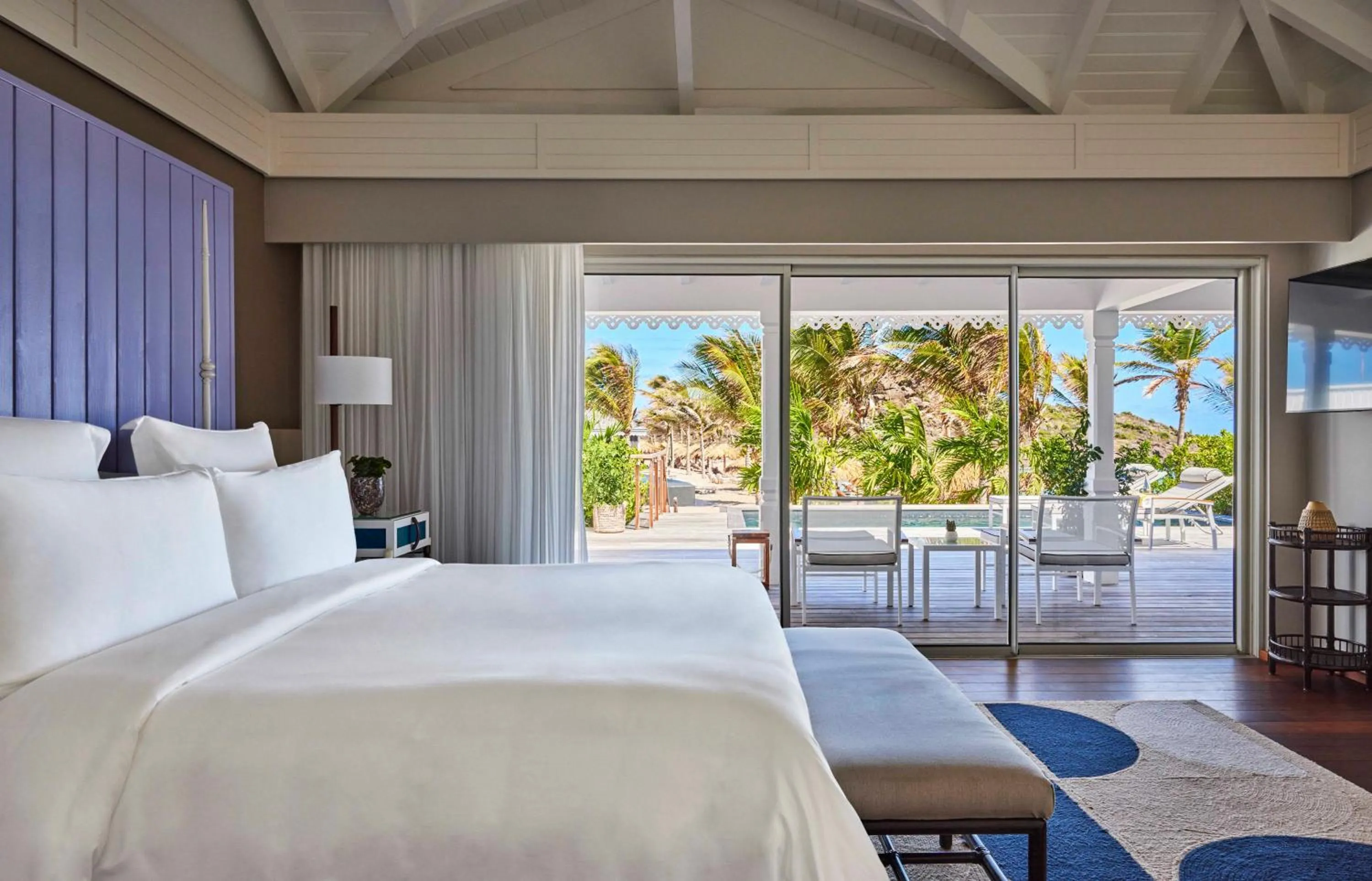 Bed in Rosewood Le Guanahani St Barth