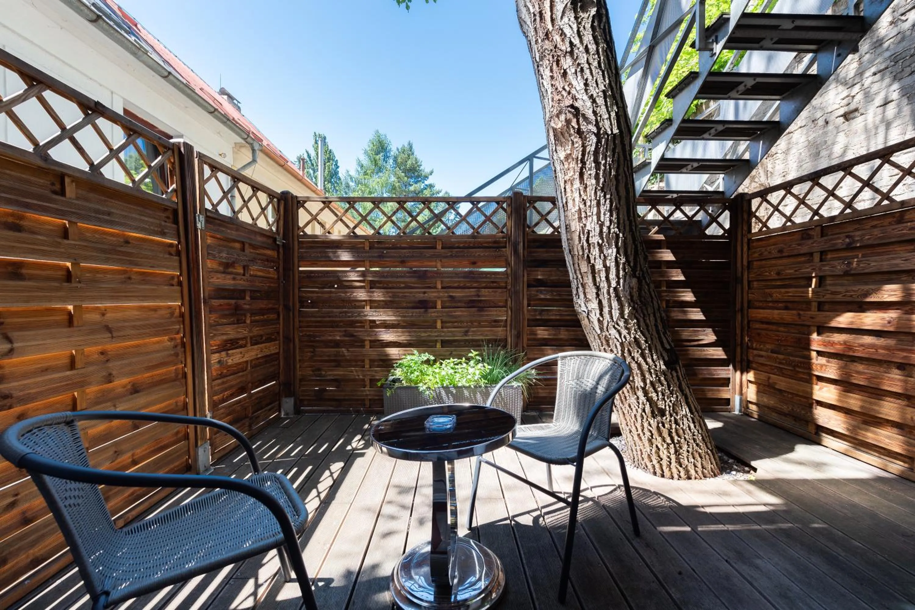 Balcony/Terrace in Wellness & SPA boutique Hotel pod lipkami Prague