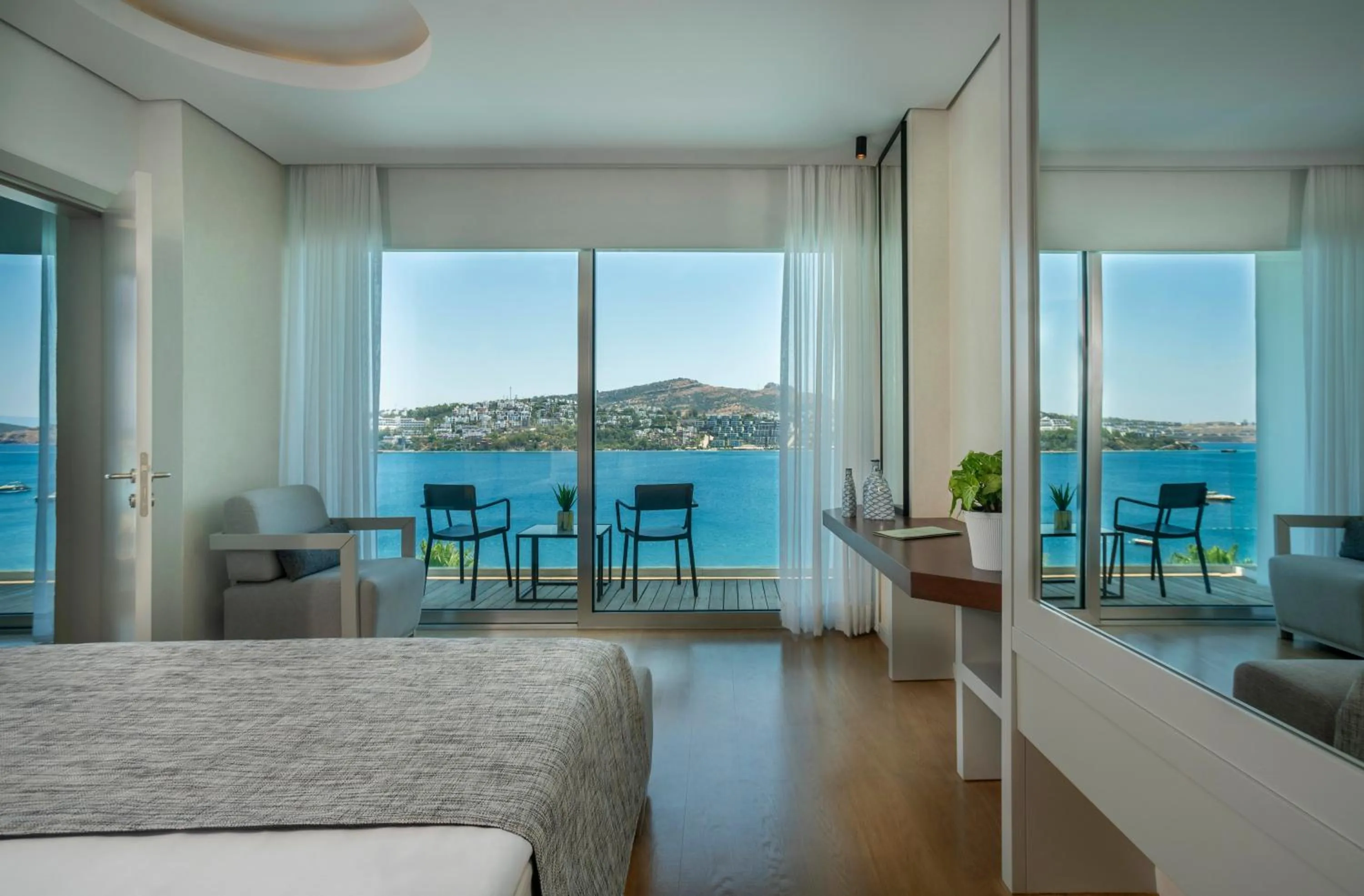 View (from property/room), Bed in Cape Bodrum Luxury Hotel & Beach