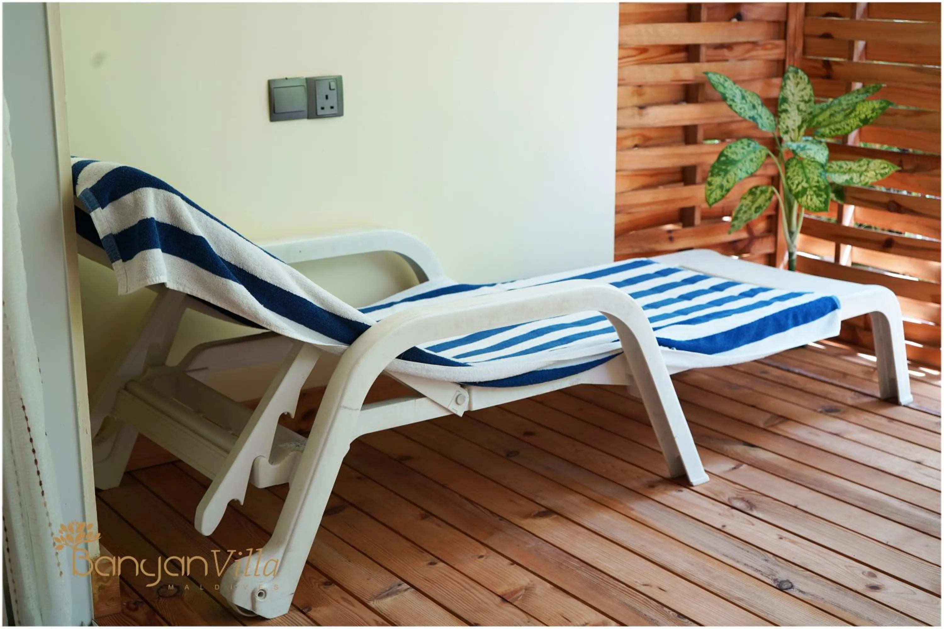 Patio in Banyan Villa Maldives Dhangethi