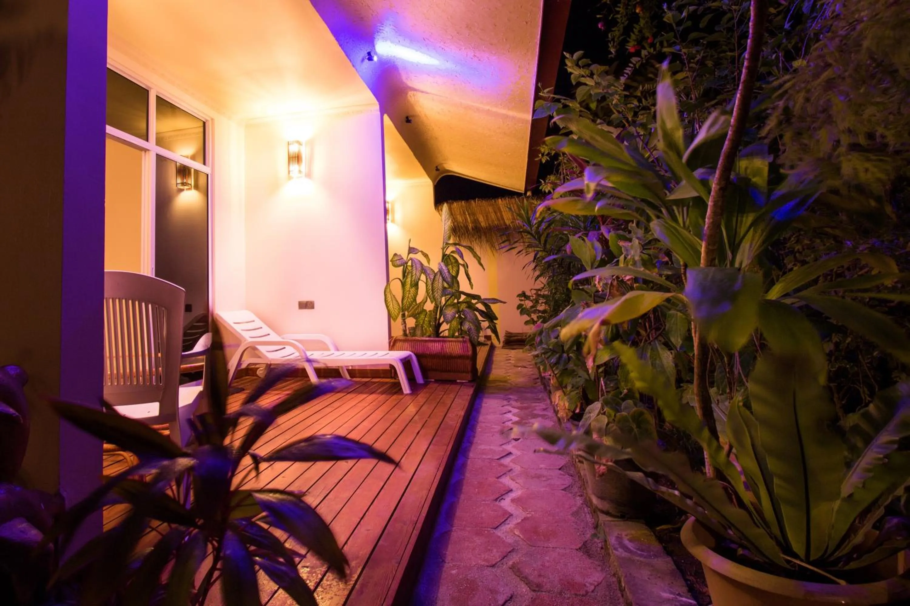 Patio in Banyan Villa Maldives Dhangethi