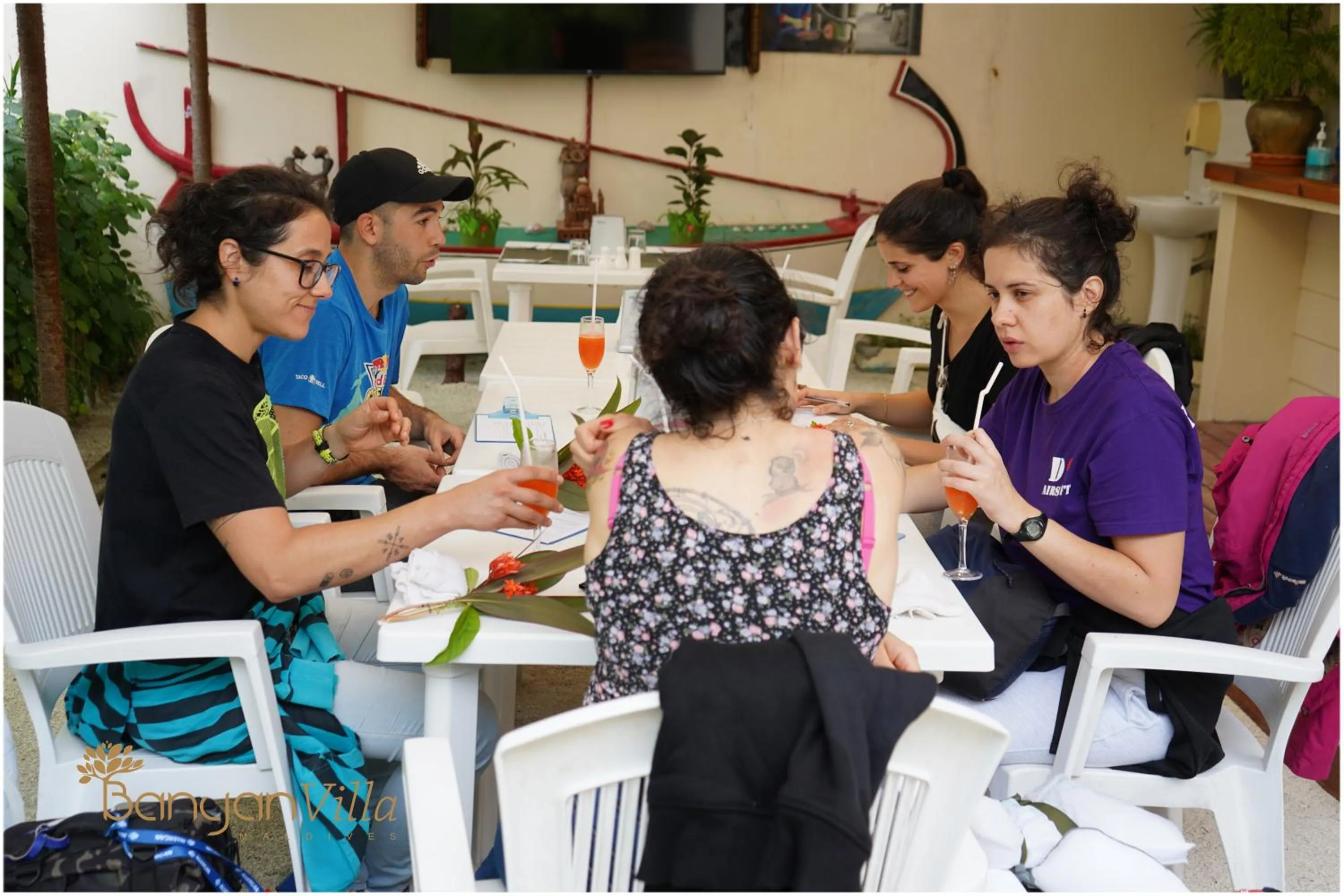 Lobby or reception in Banyan Villa Maldives Dhangethi