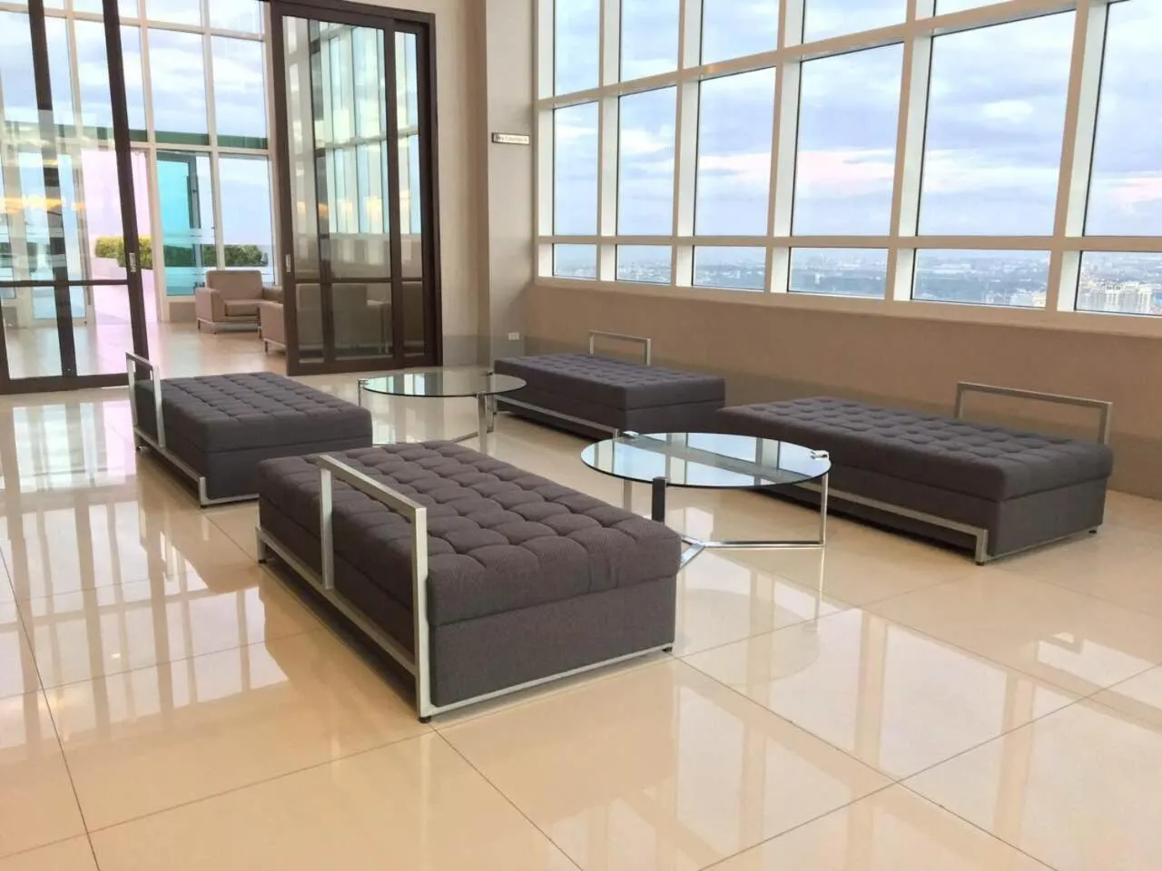 Seating area in Studio Unit at The Beacon Makati
