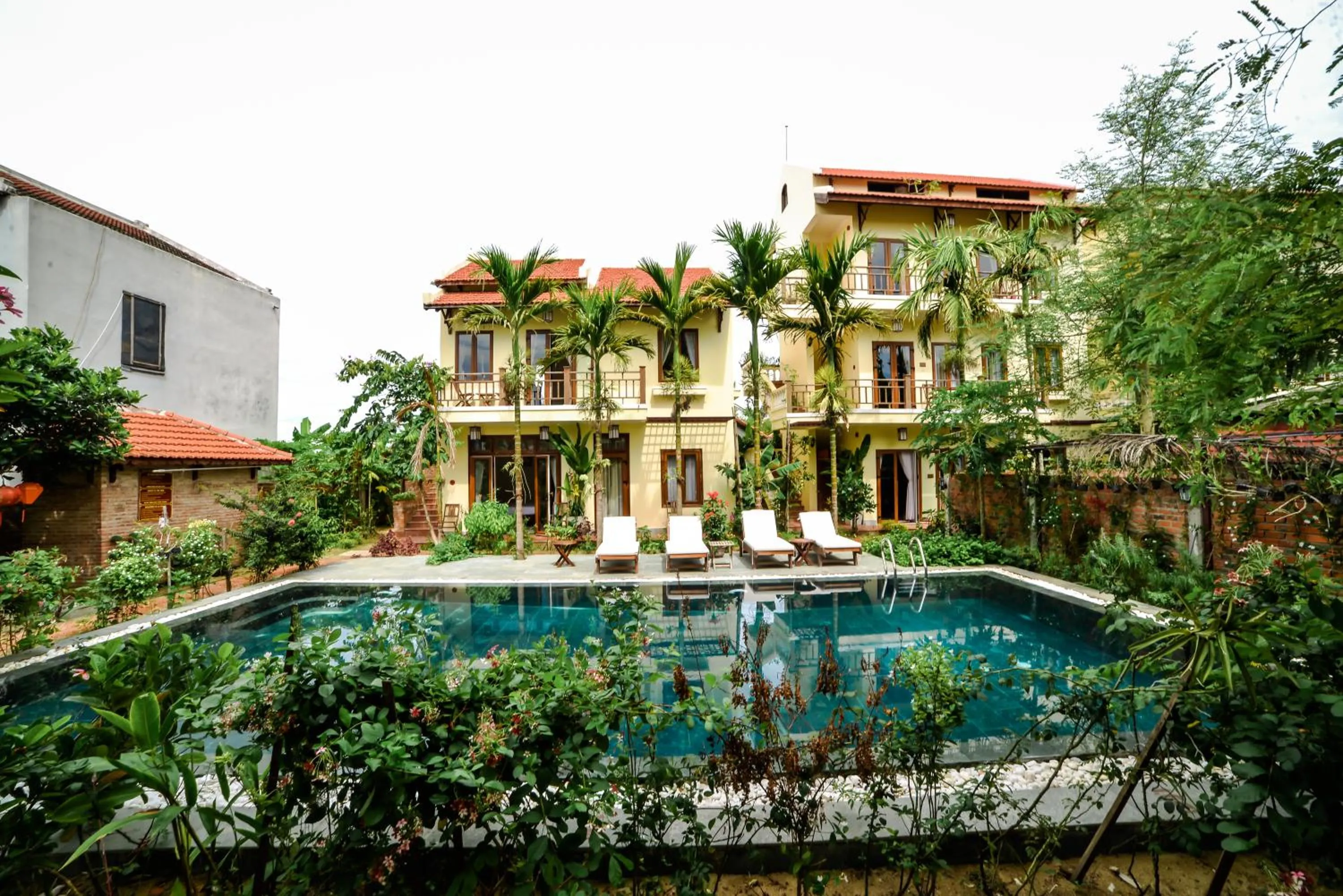 Pool view in Villa Orchid Garden Riverside Hoi An
