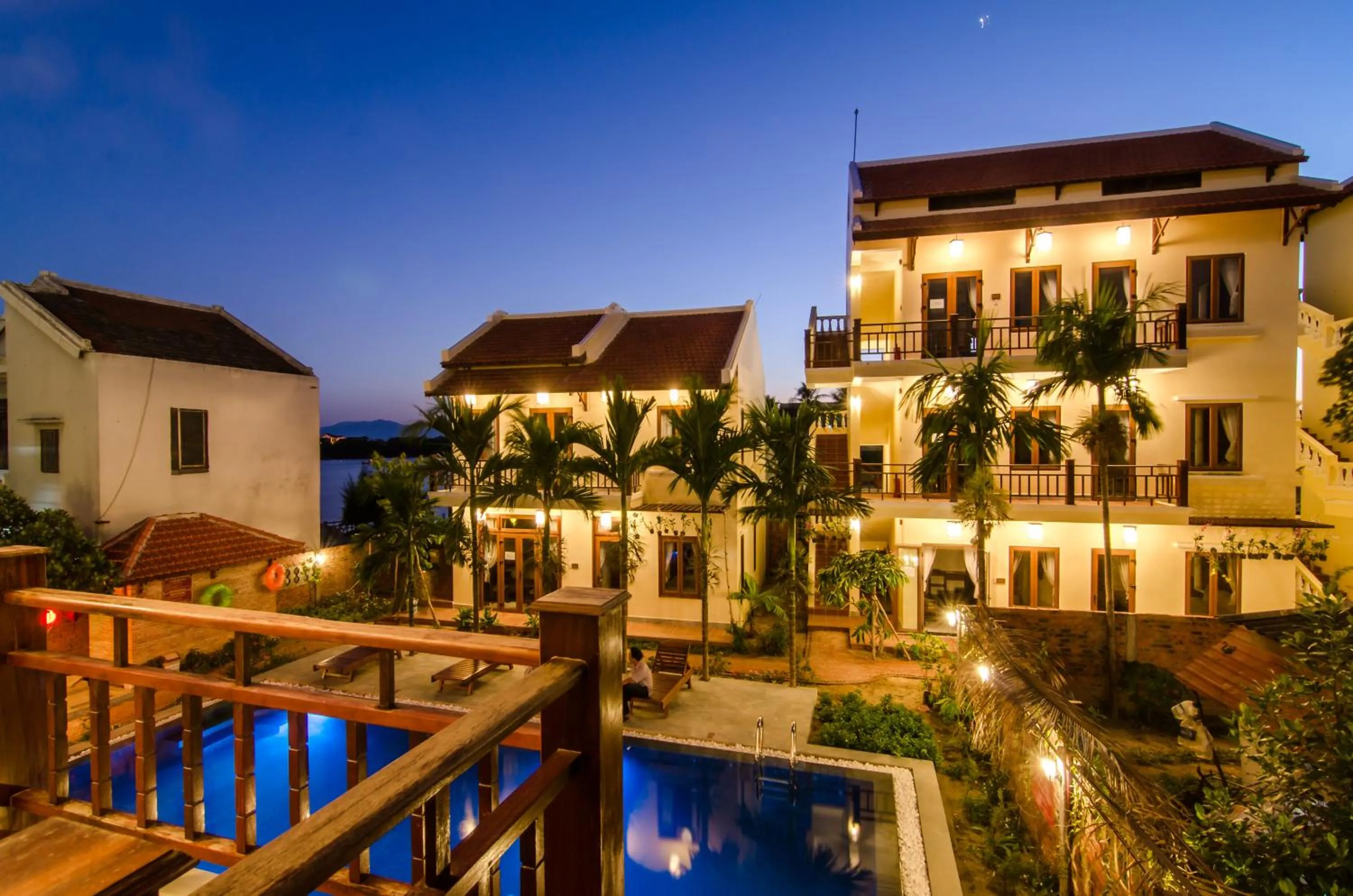 Bird's eye view in Villa Orchid Garden Riverside Hoi An