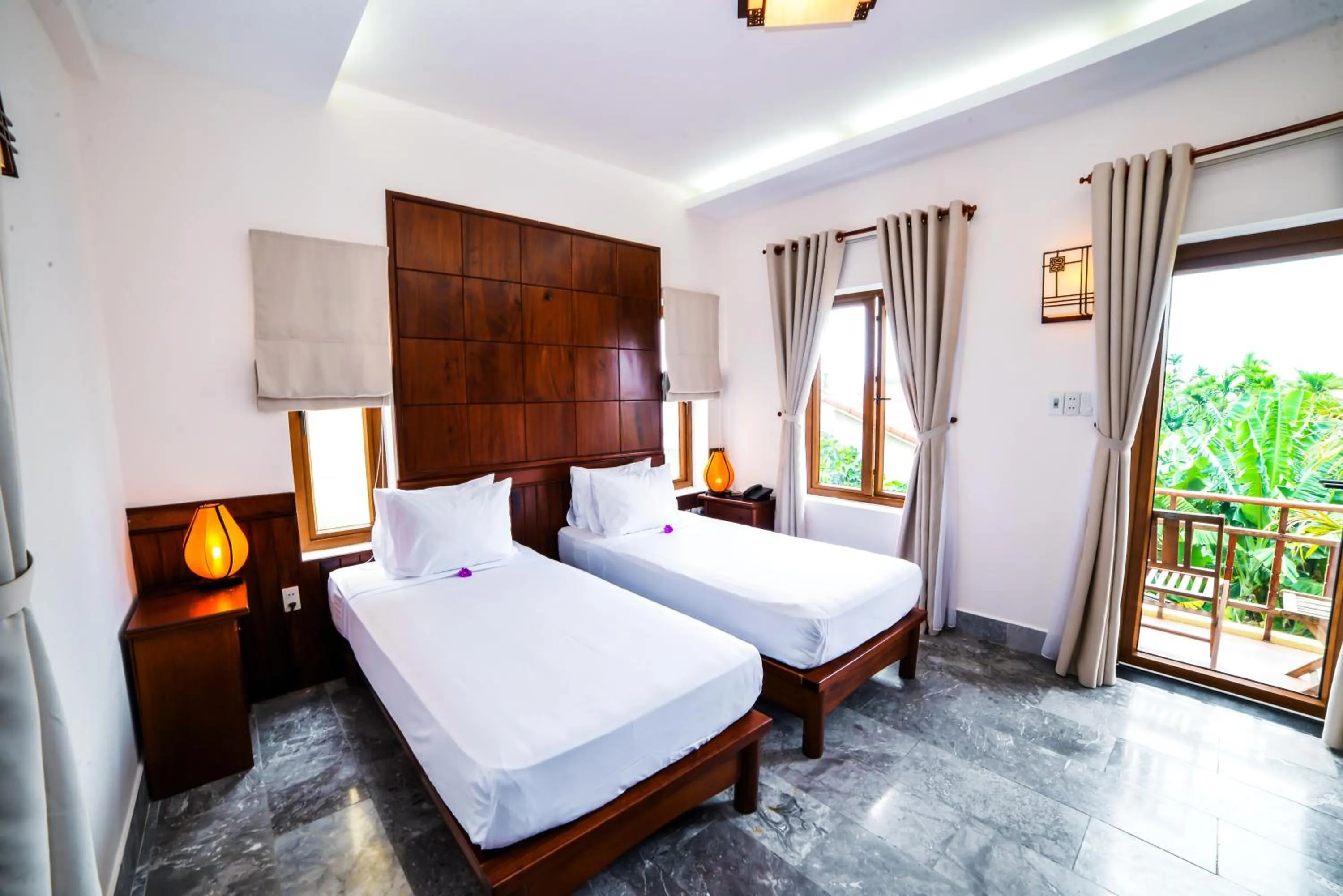 Bedroom, Bed in Villa Orchid Garden Riverside Hoi An