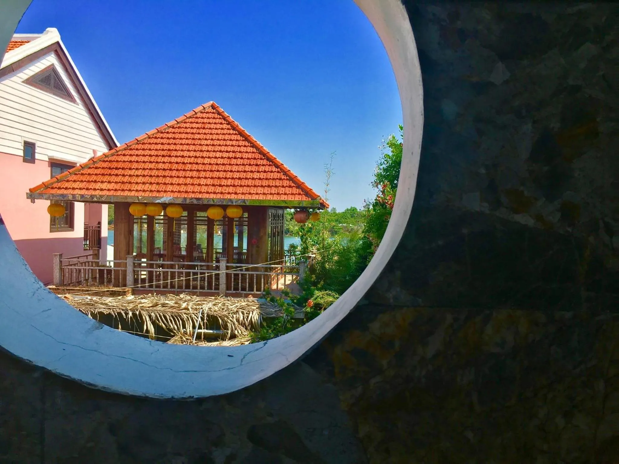 River view in Villa Orchid Garden Riverside Hoi An