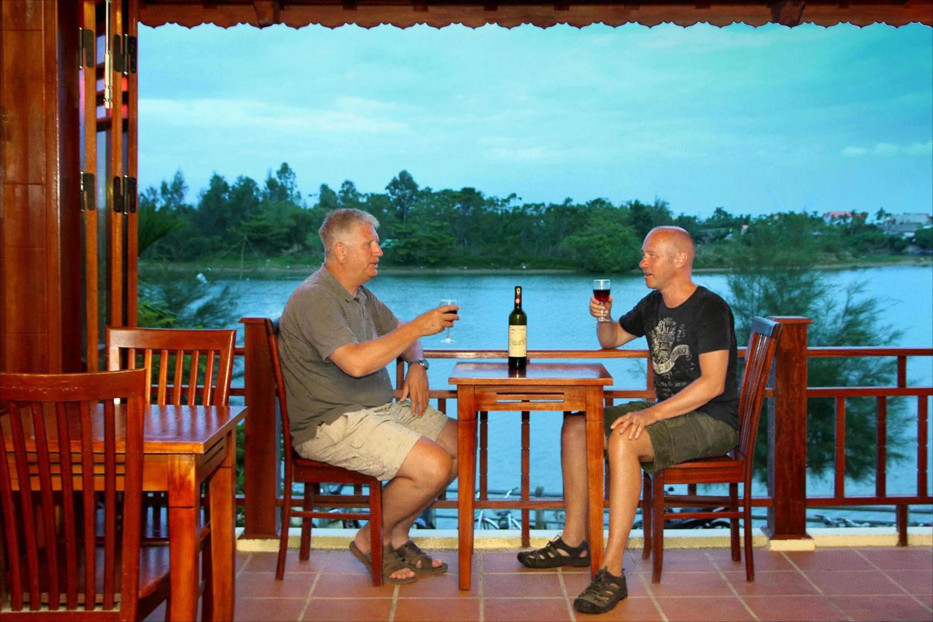 Guests in Villa Orchid Garden Riverside Hoi An