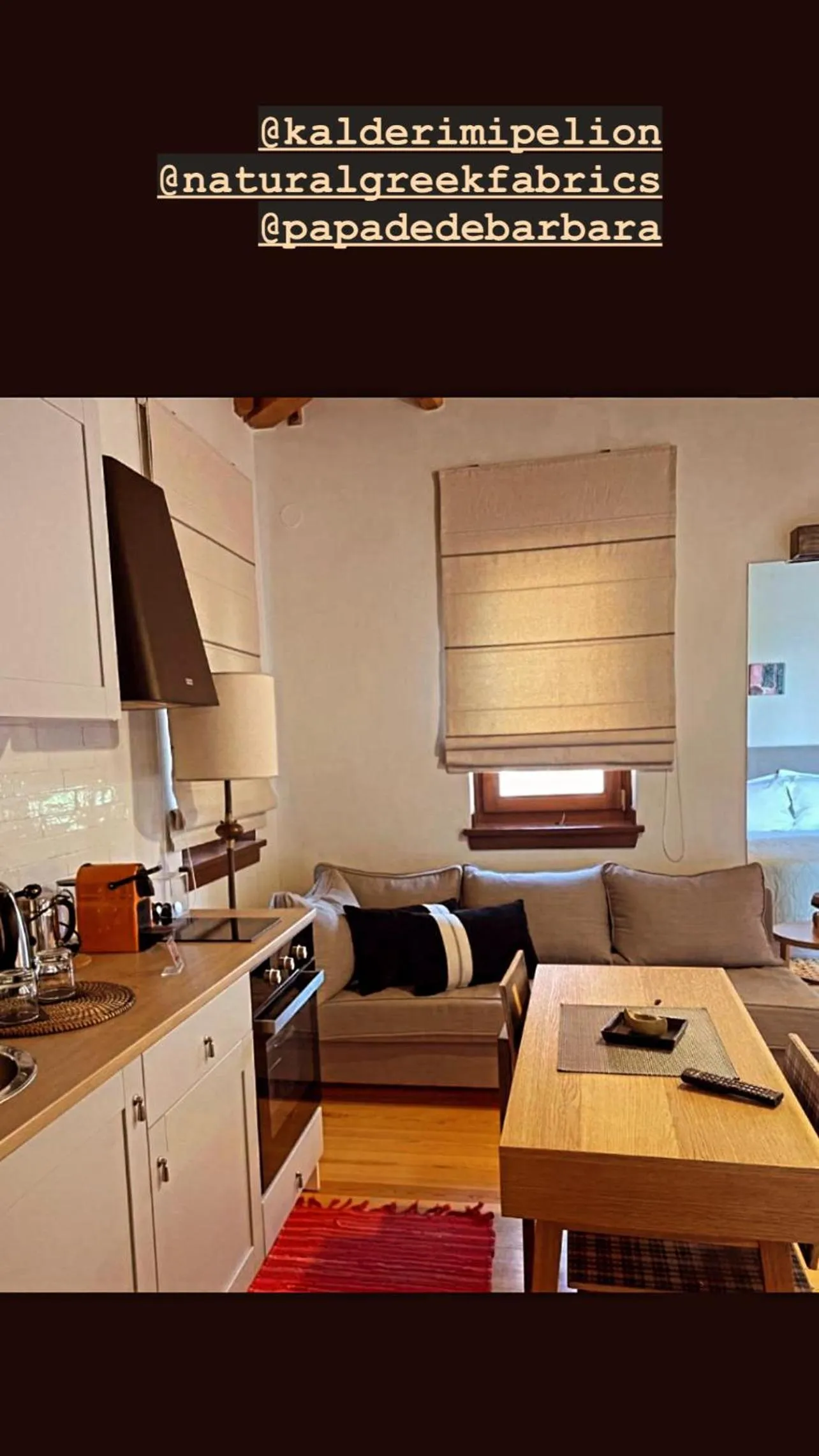 Kitchen or kitchenette in Kalderimi Country House