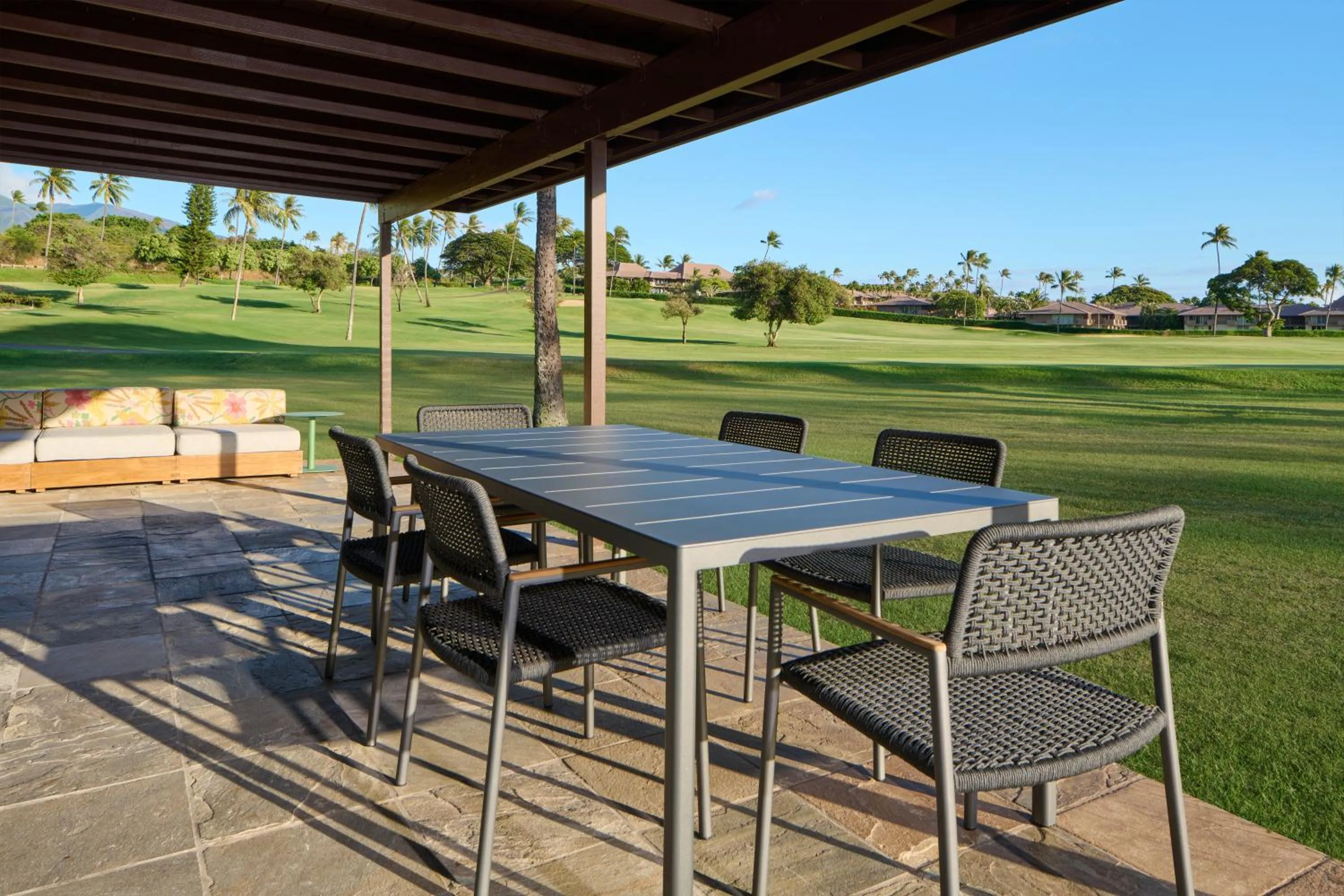 Patio in Royal Lahaina Bungalows & Spa