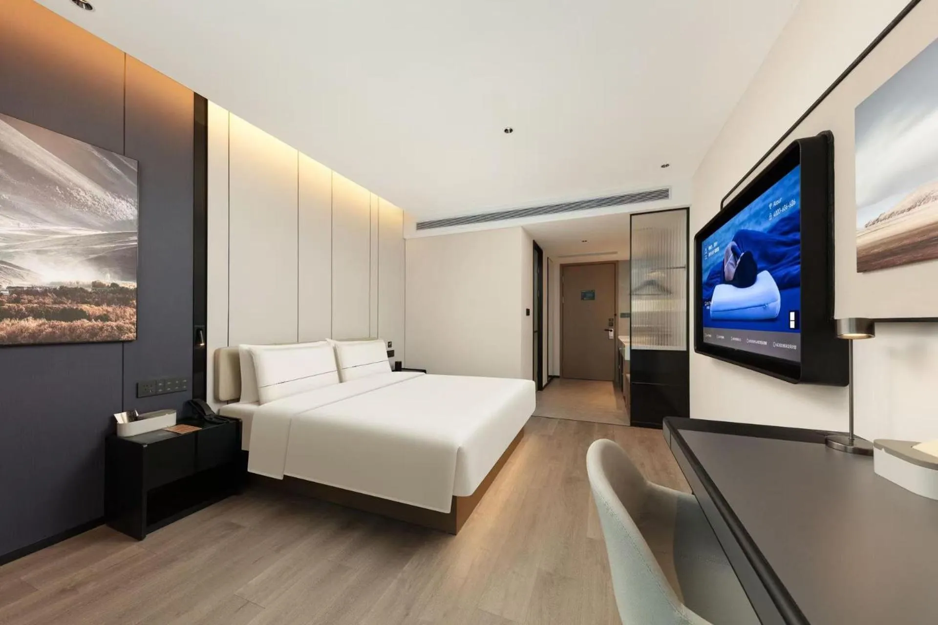 Bed in Atour Hotel Suzhou Industrial Park Fengting Avenue