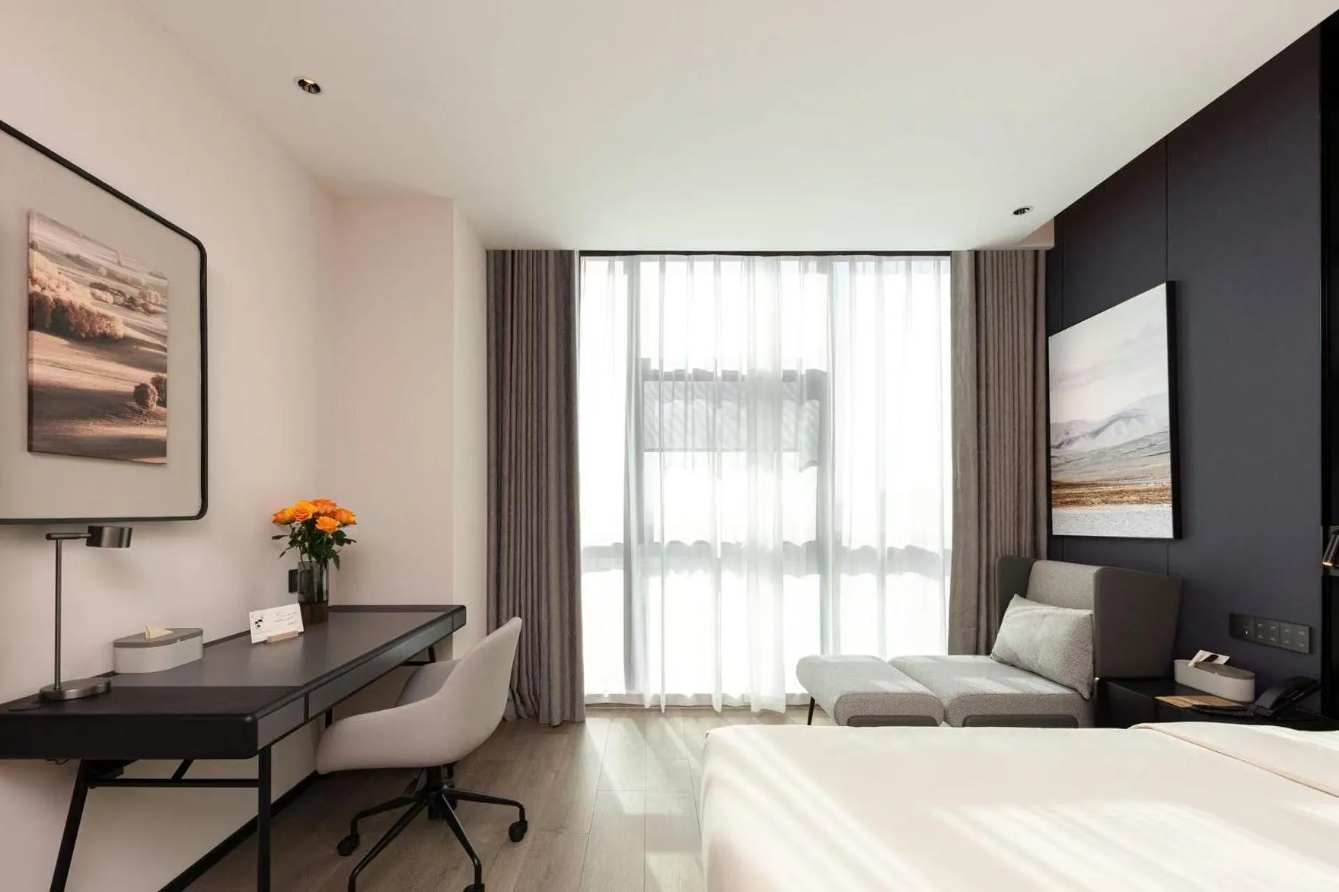 Bed in Atour Hotel Suzhou Industrial Park Fengting Avenue