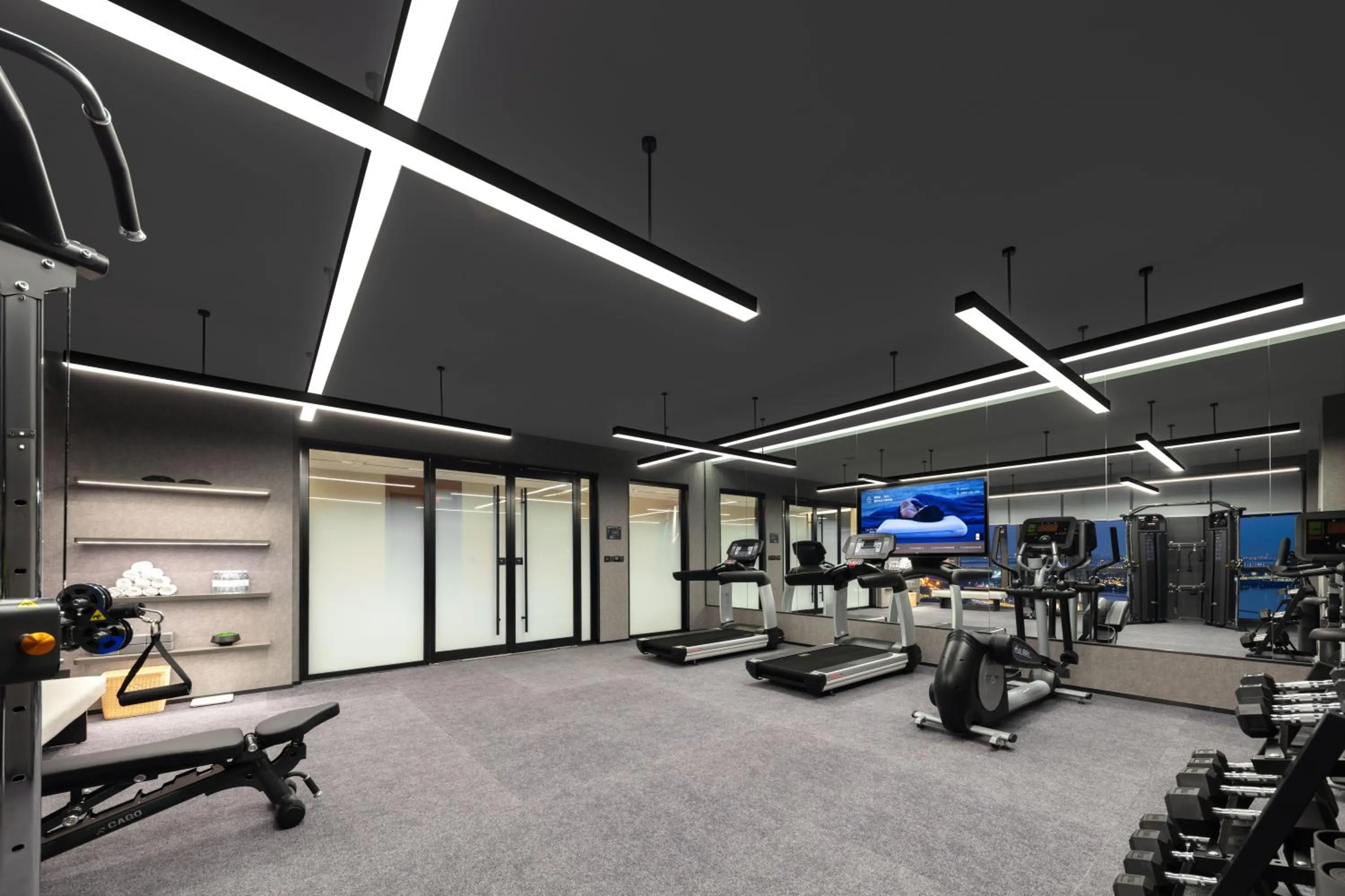 Fitness centre/facilities in Atour Hotel Suzhou Industrial Park Fengting Avenue
