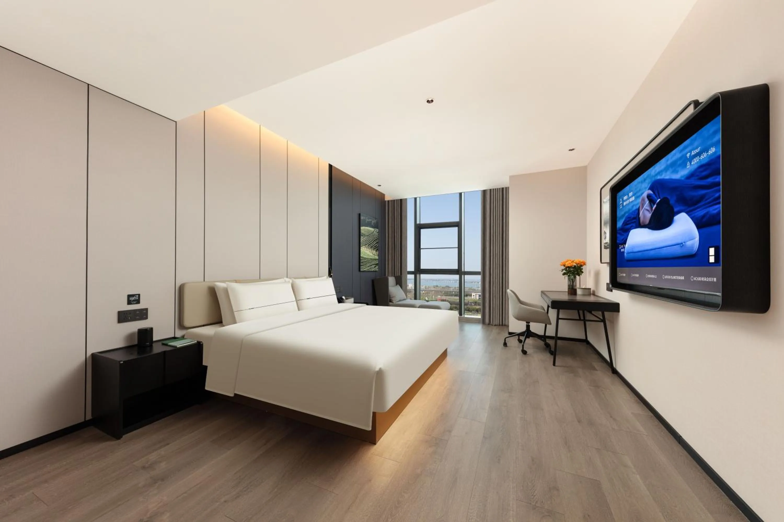 Bed in Atour Hotel Suzhou Industrial Park Fengting Avenue