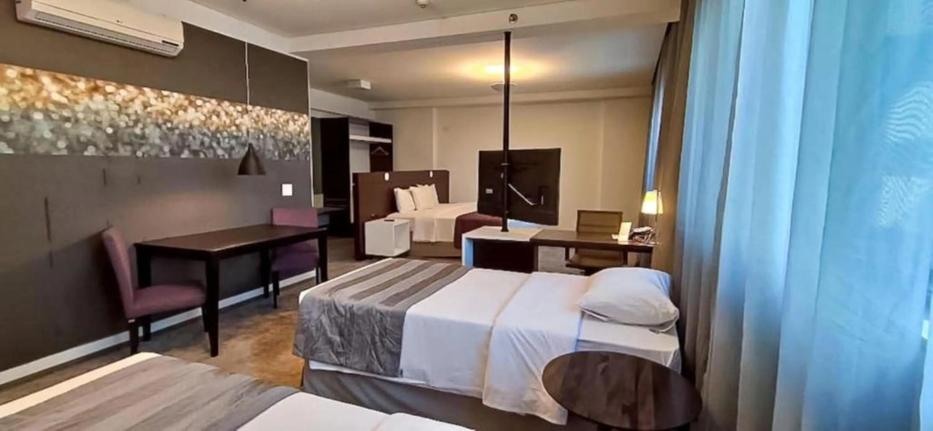 Bedroom, Bed in Blue Tree Premium Alphaville