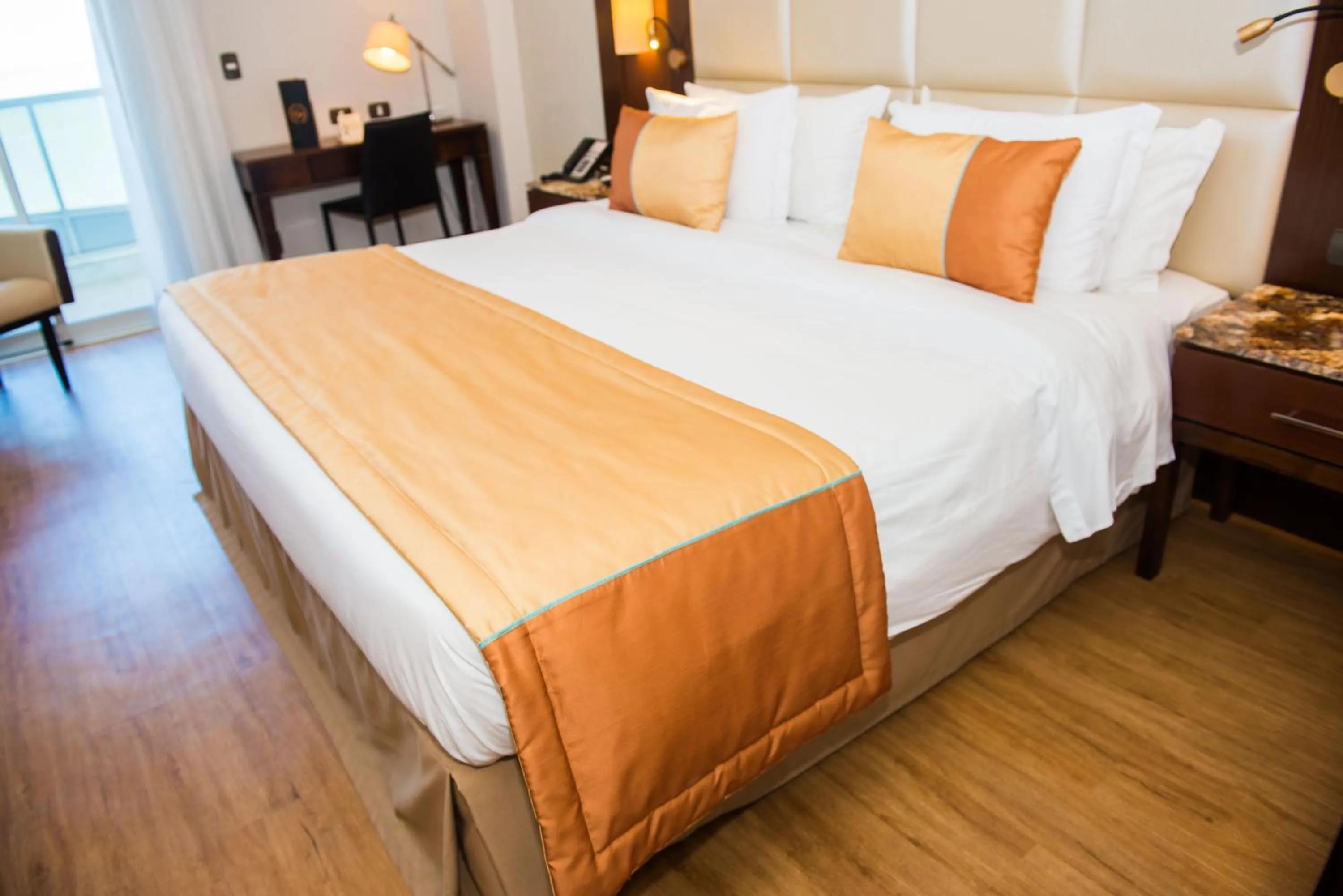 Bed in Royal Atlântica Macaé Hotel