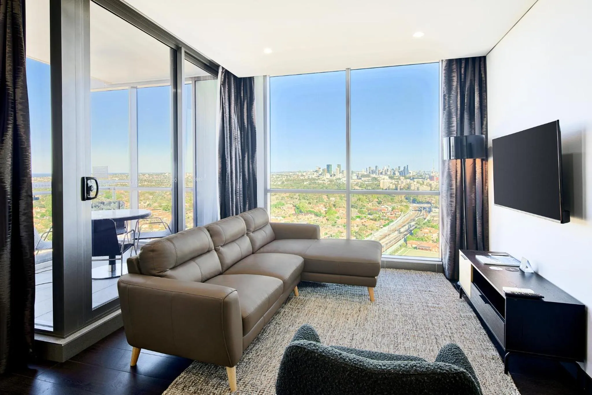 Living room in Meriton Suites Chatswood