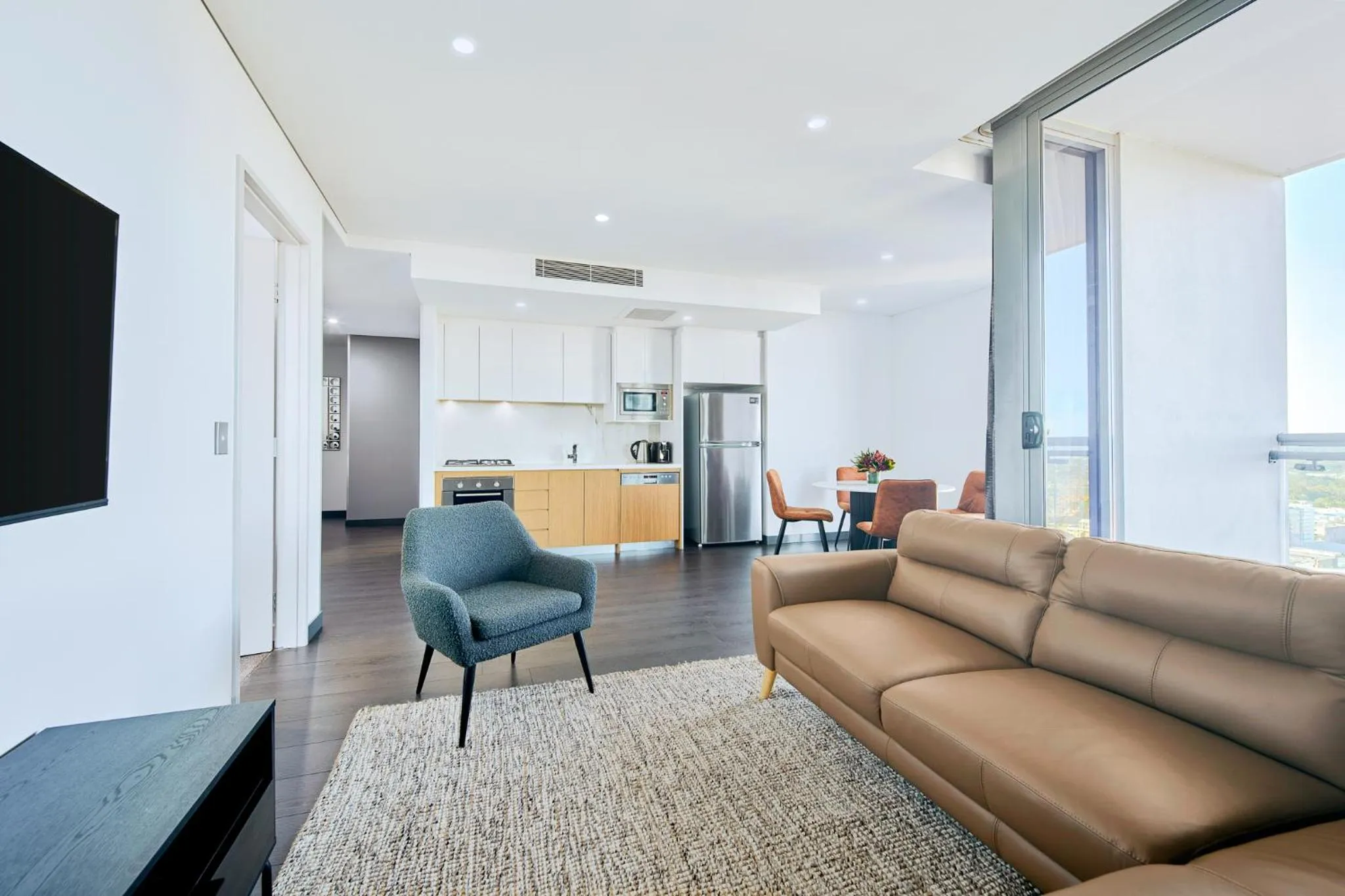 Living room in Meriton Suites Chatswood