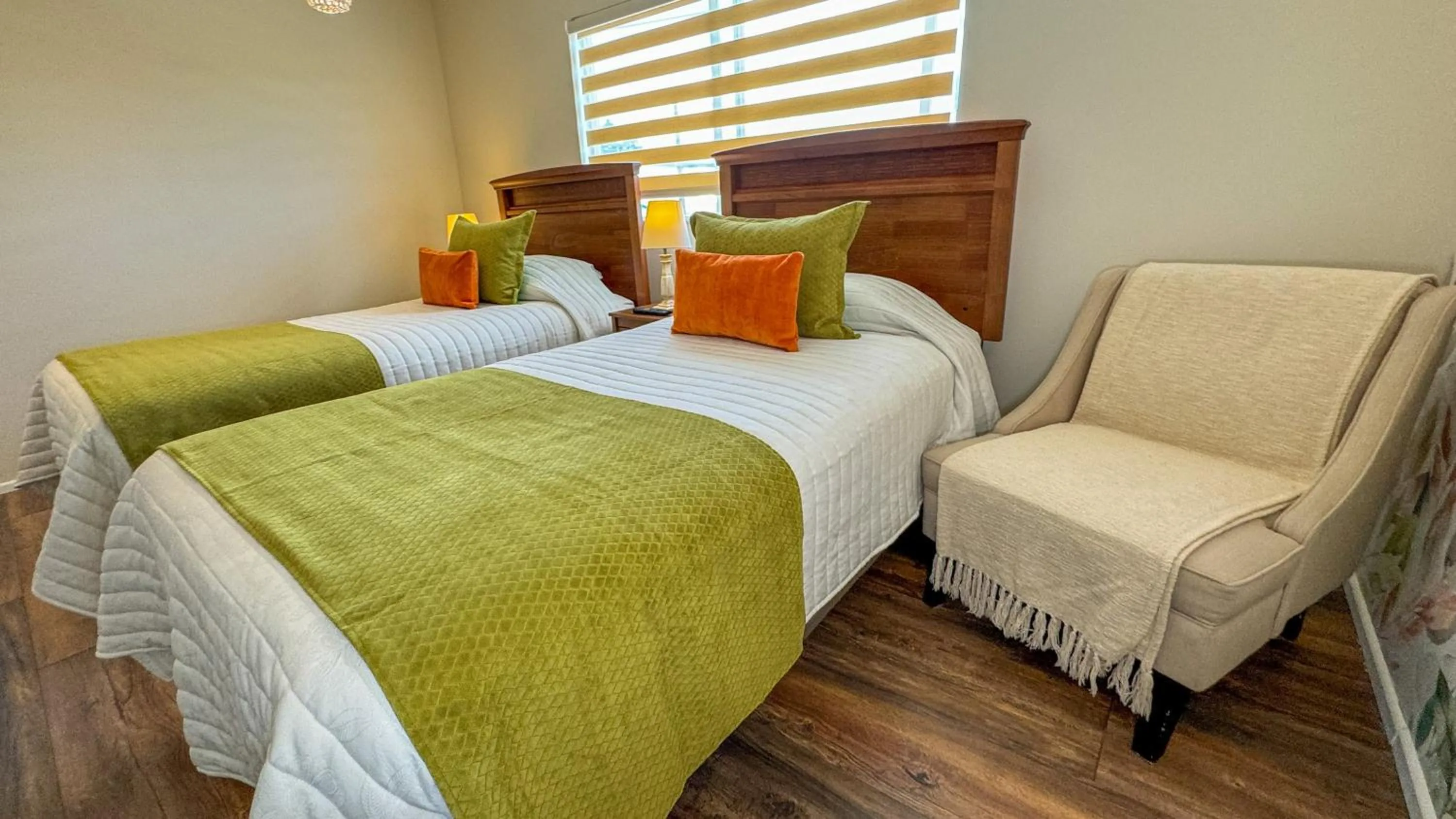 Bed in Hotel Puerta del Lago