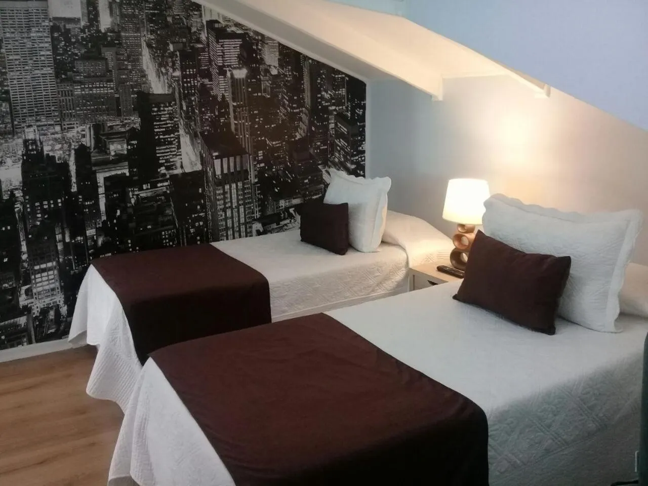 Bed in Hotel Puerta del Lago