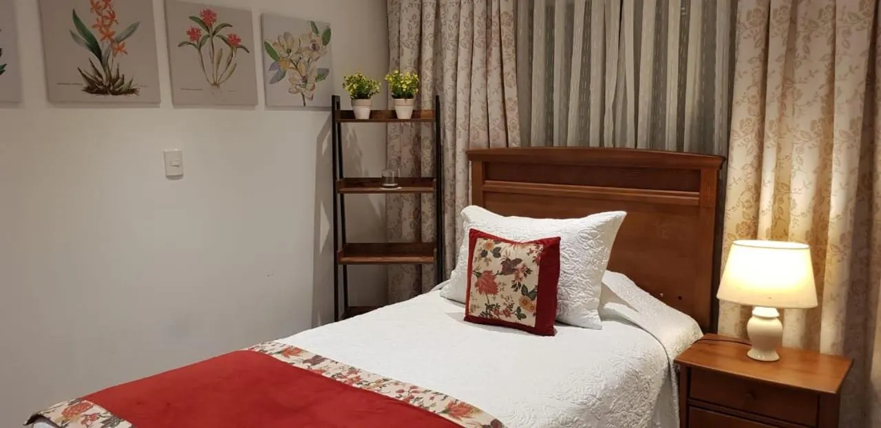 Bed in Hotel Puerta del Lago