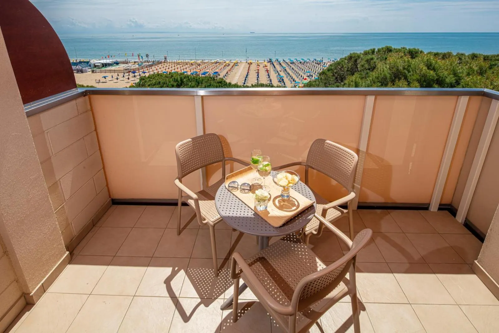 Balcony/Terrace in Hotel Europa Lignano