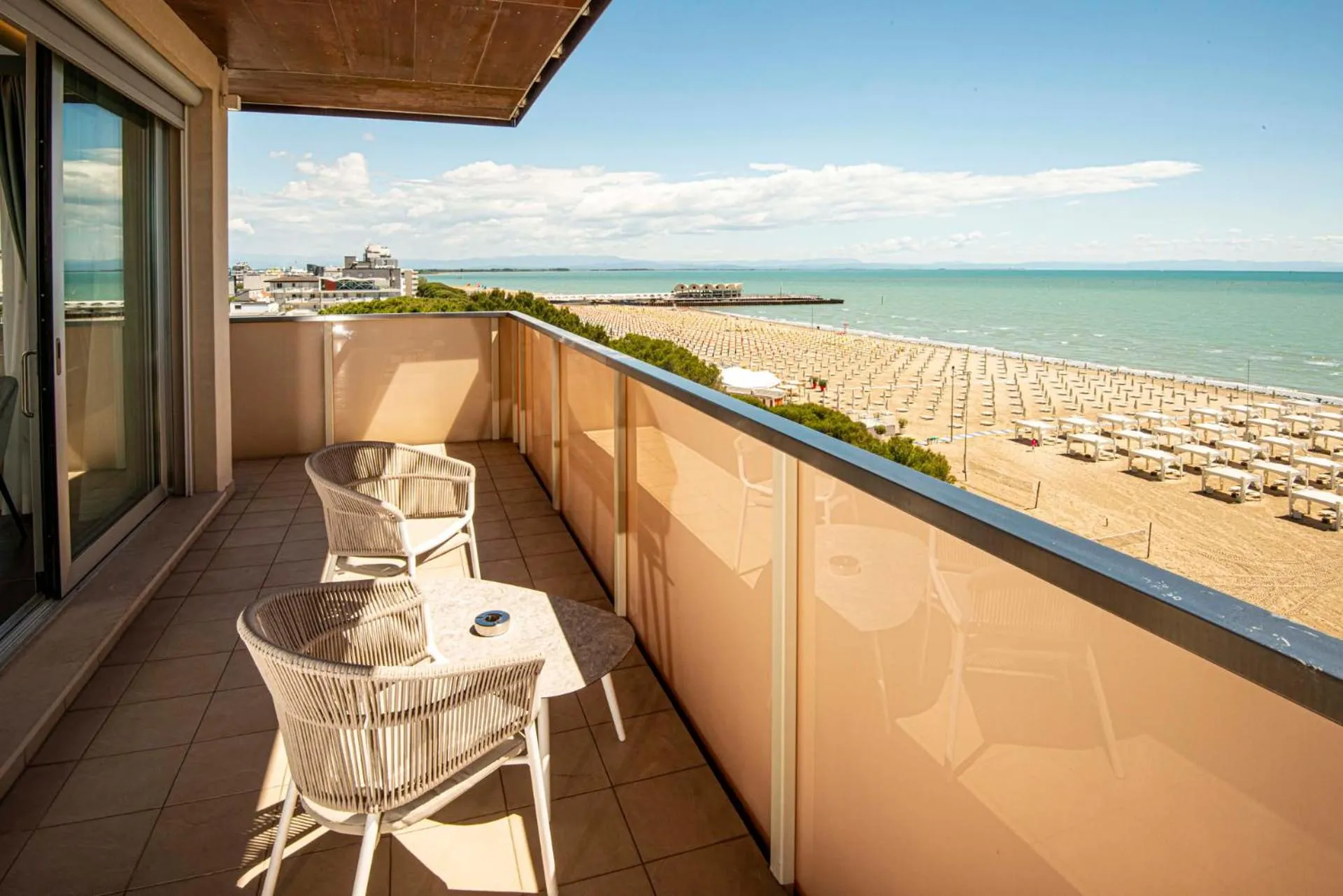 Balcony/Terrace in Hotel Europa Lignano