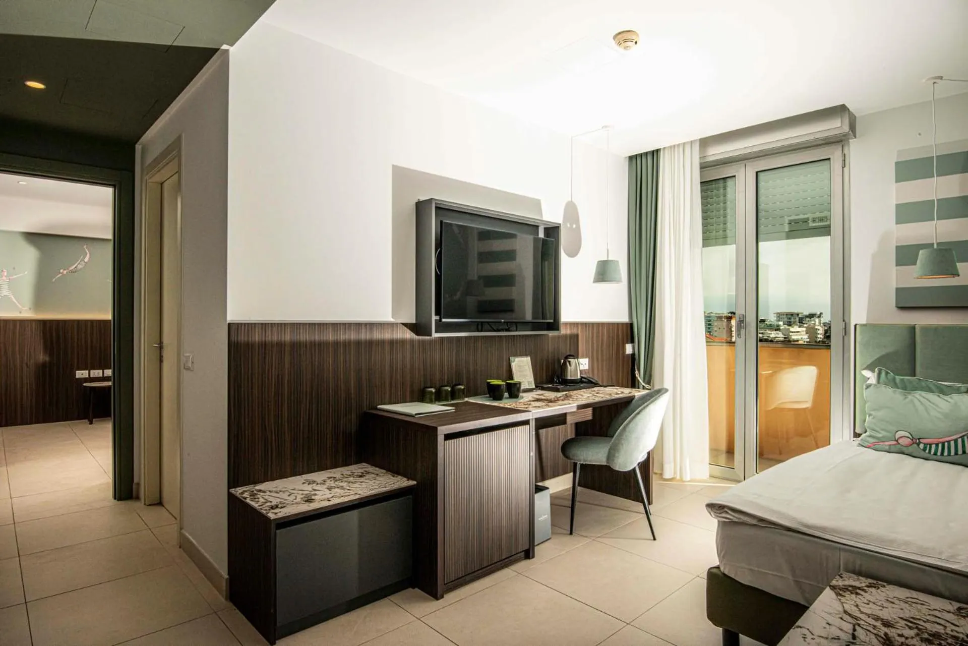 Bedroom, Bed in Hotel Europa Lignano