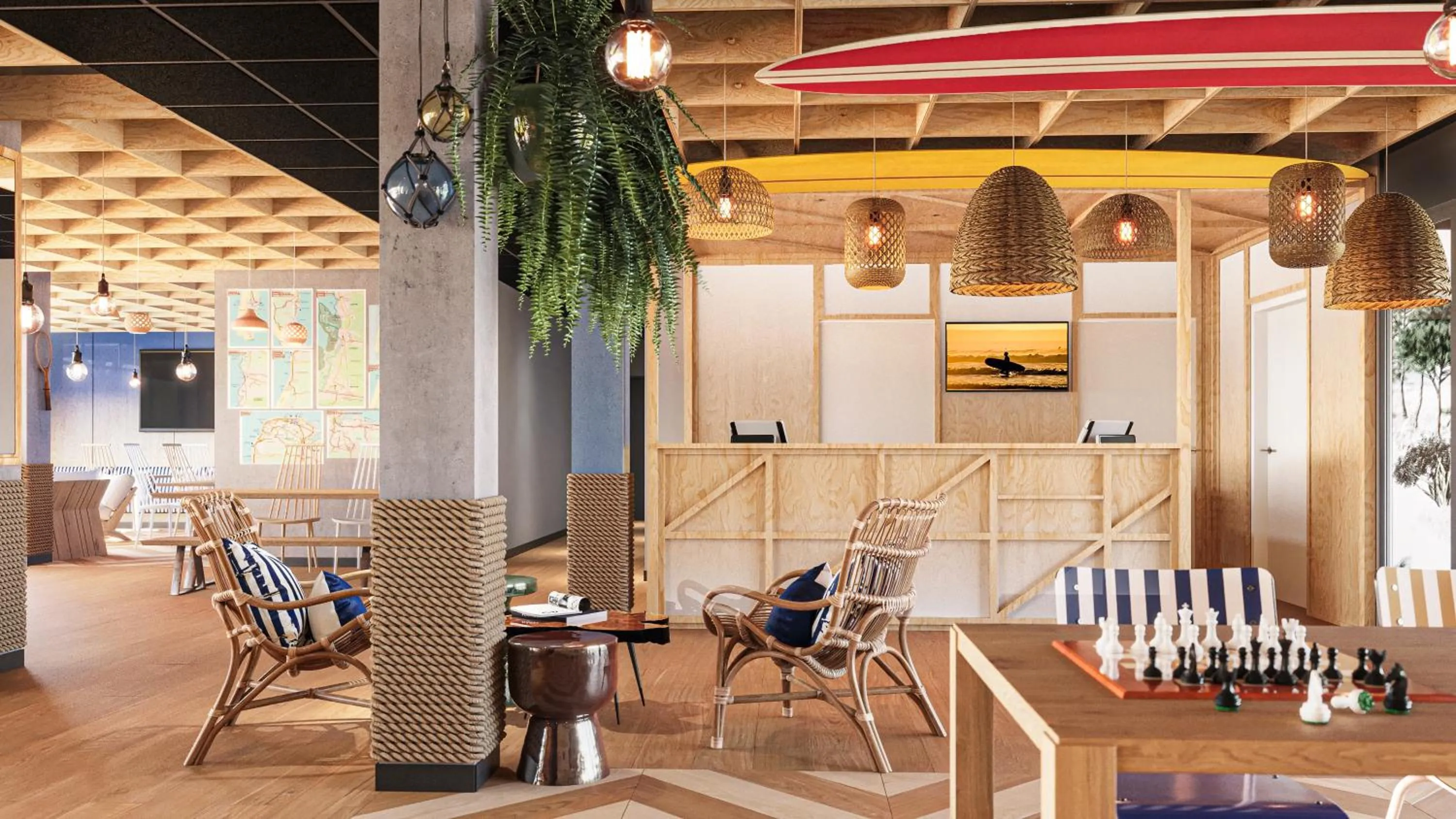 Living room in All Suites Hostel - Bassin d'Arcachon - Dune du Pilat