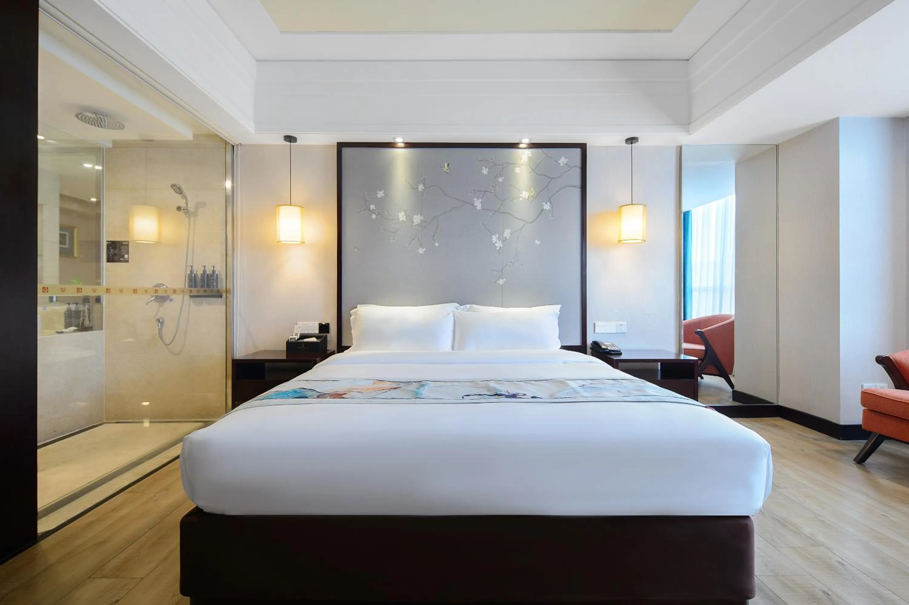 Bed in Foshan Rezen Select Pasonda Hotel