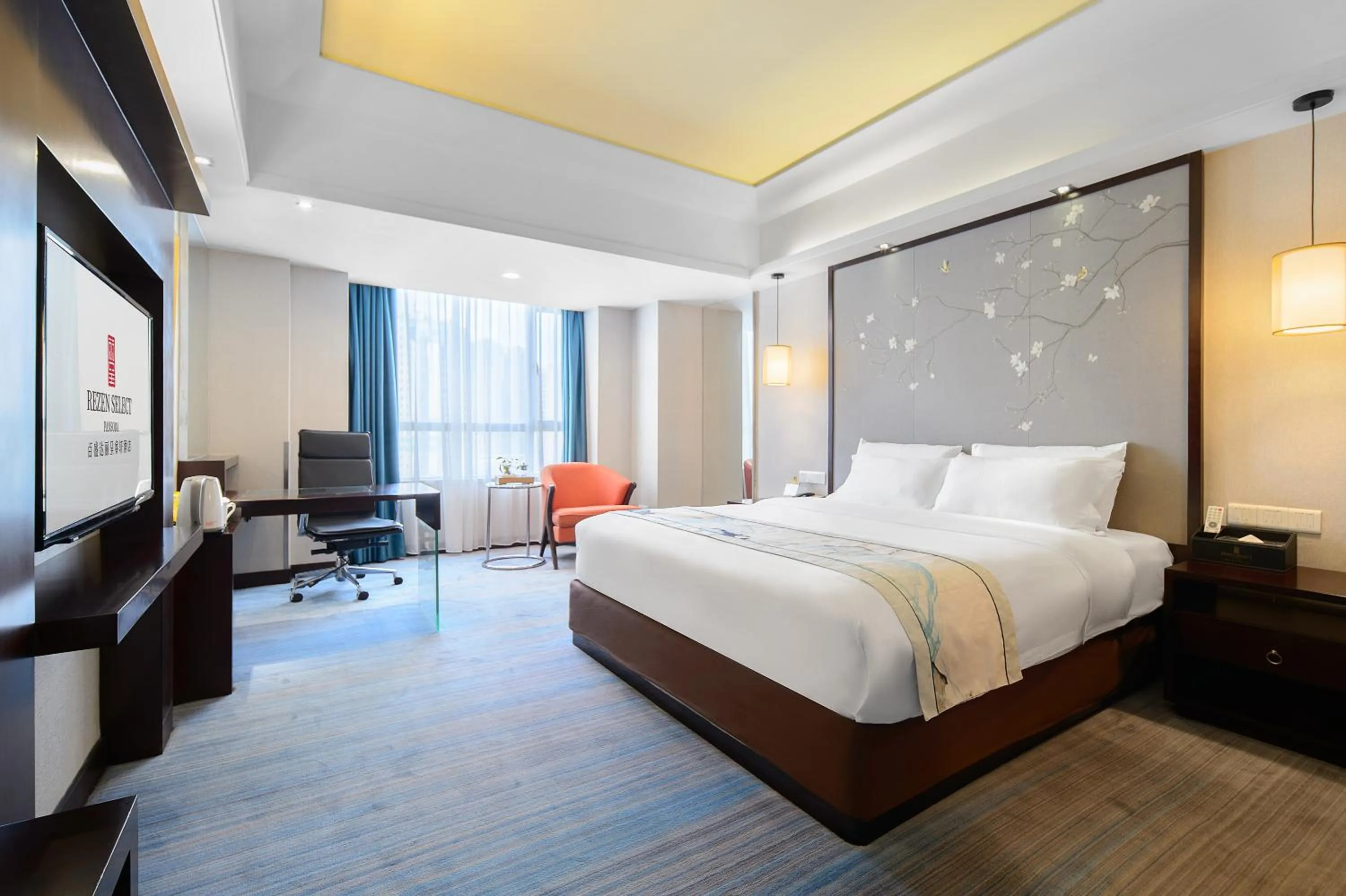 Bed in Foshan Rezen Select Pasonda Hotel