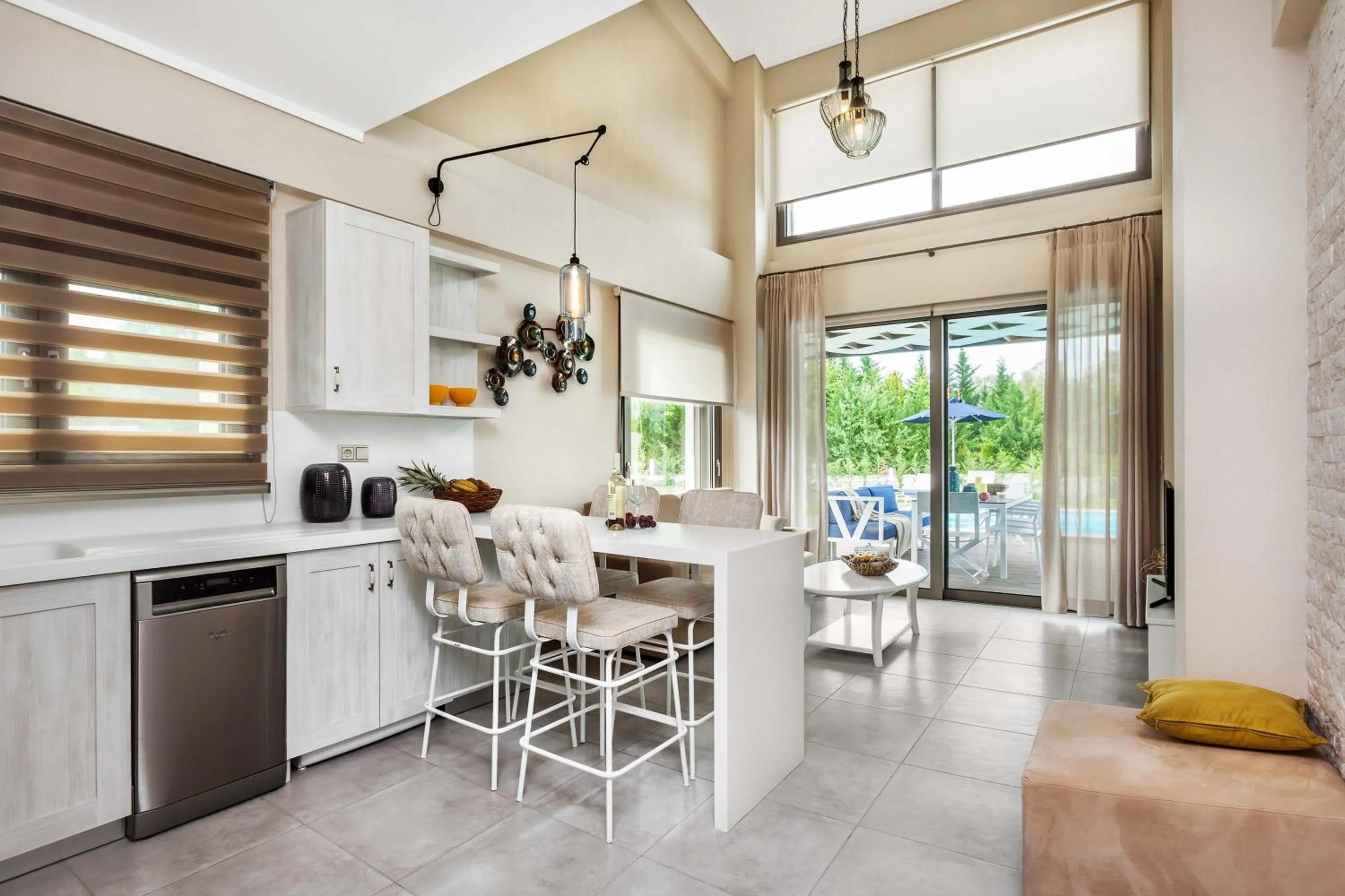 Kitchen or kitchenette in W Villas Halkidiki