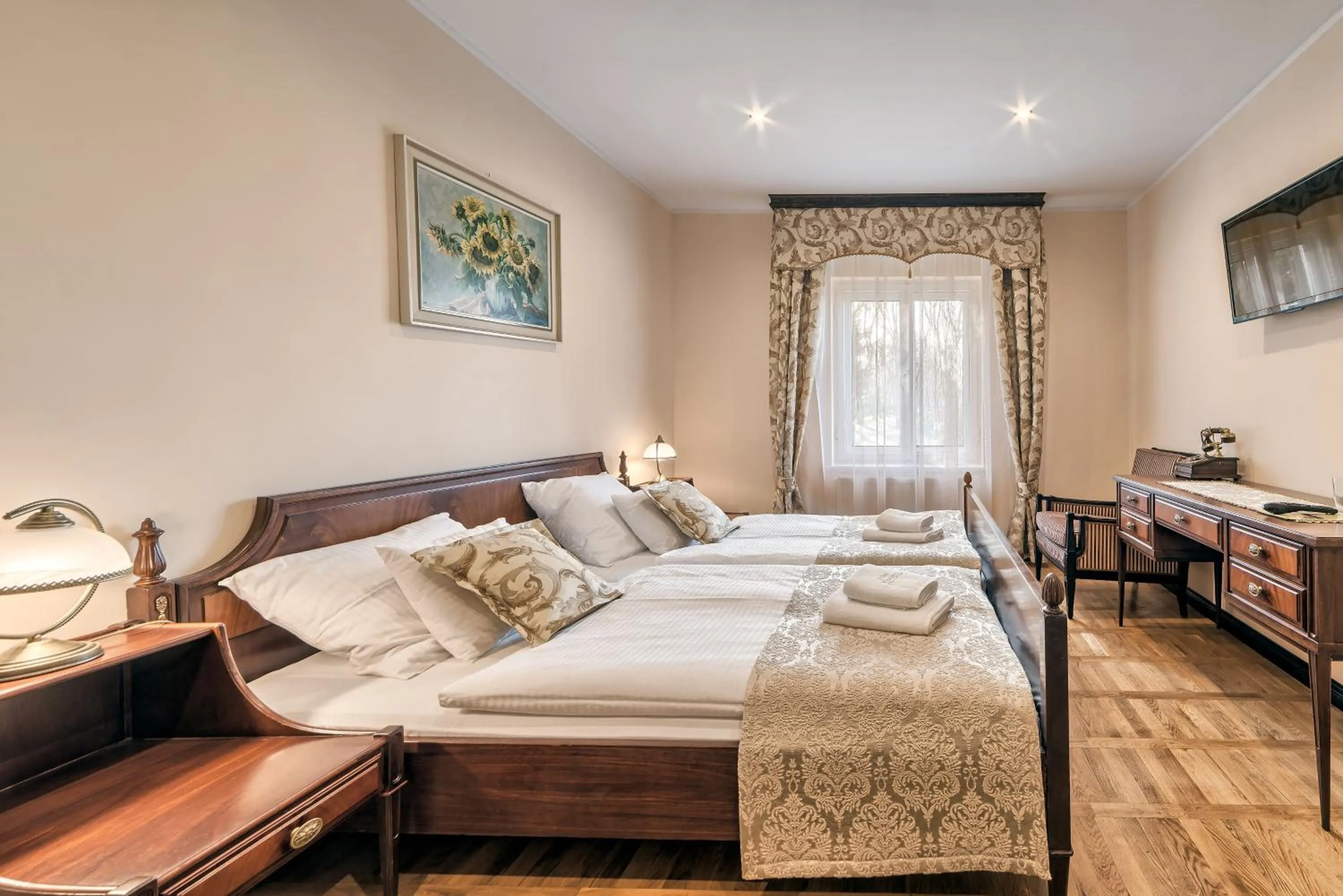 Bed in Pałac Kłanino