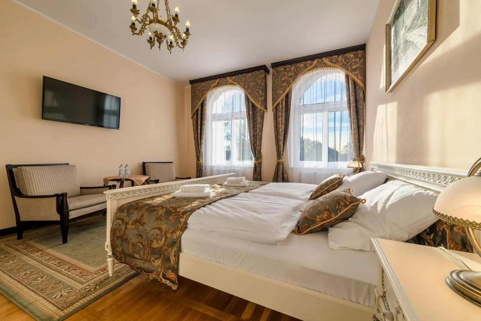 Bed in Pałac Kłanino