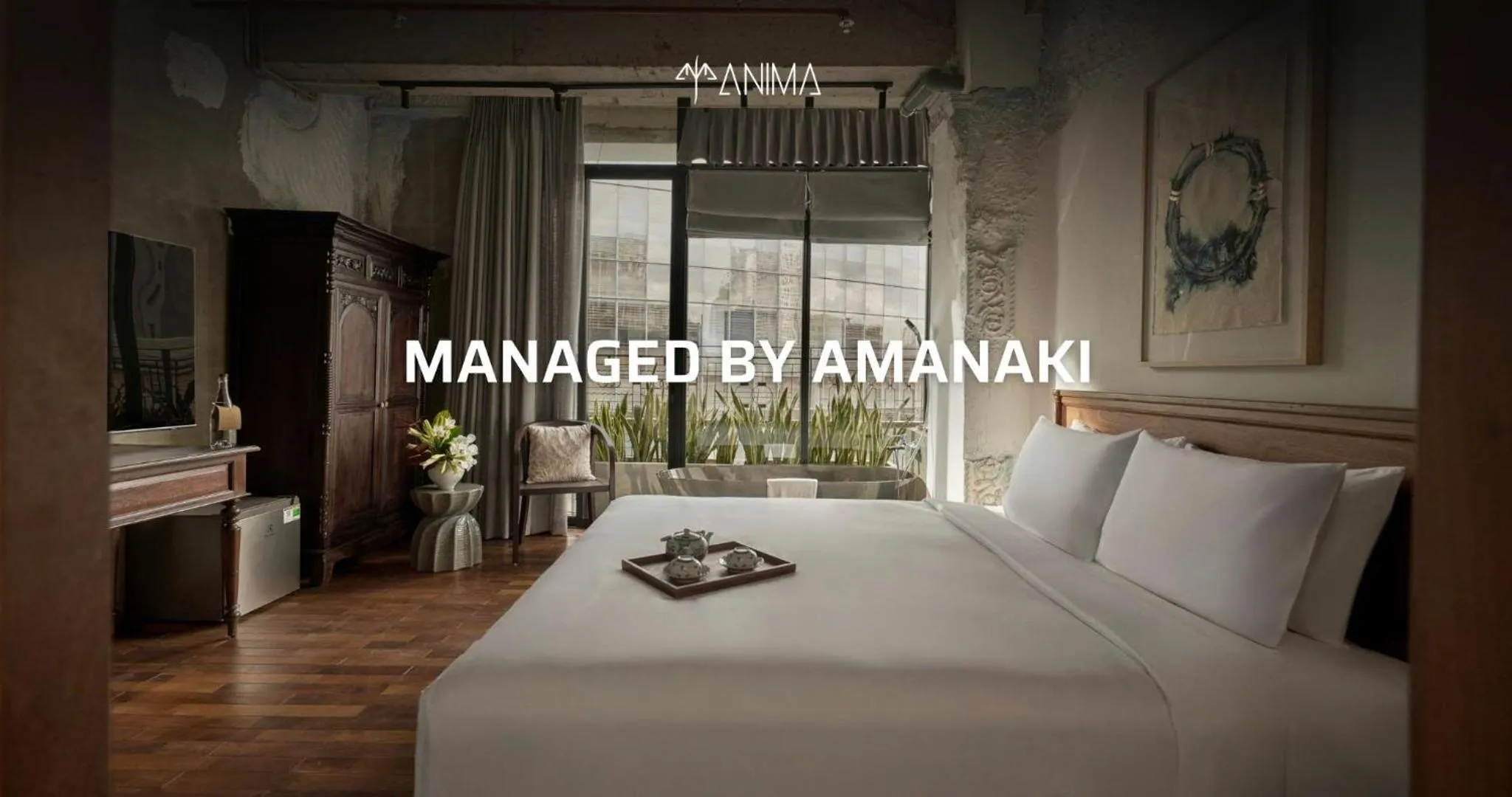Property building, Bed in ANIMA - Vietnamese Contemporary Art Boutique Hotel