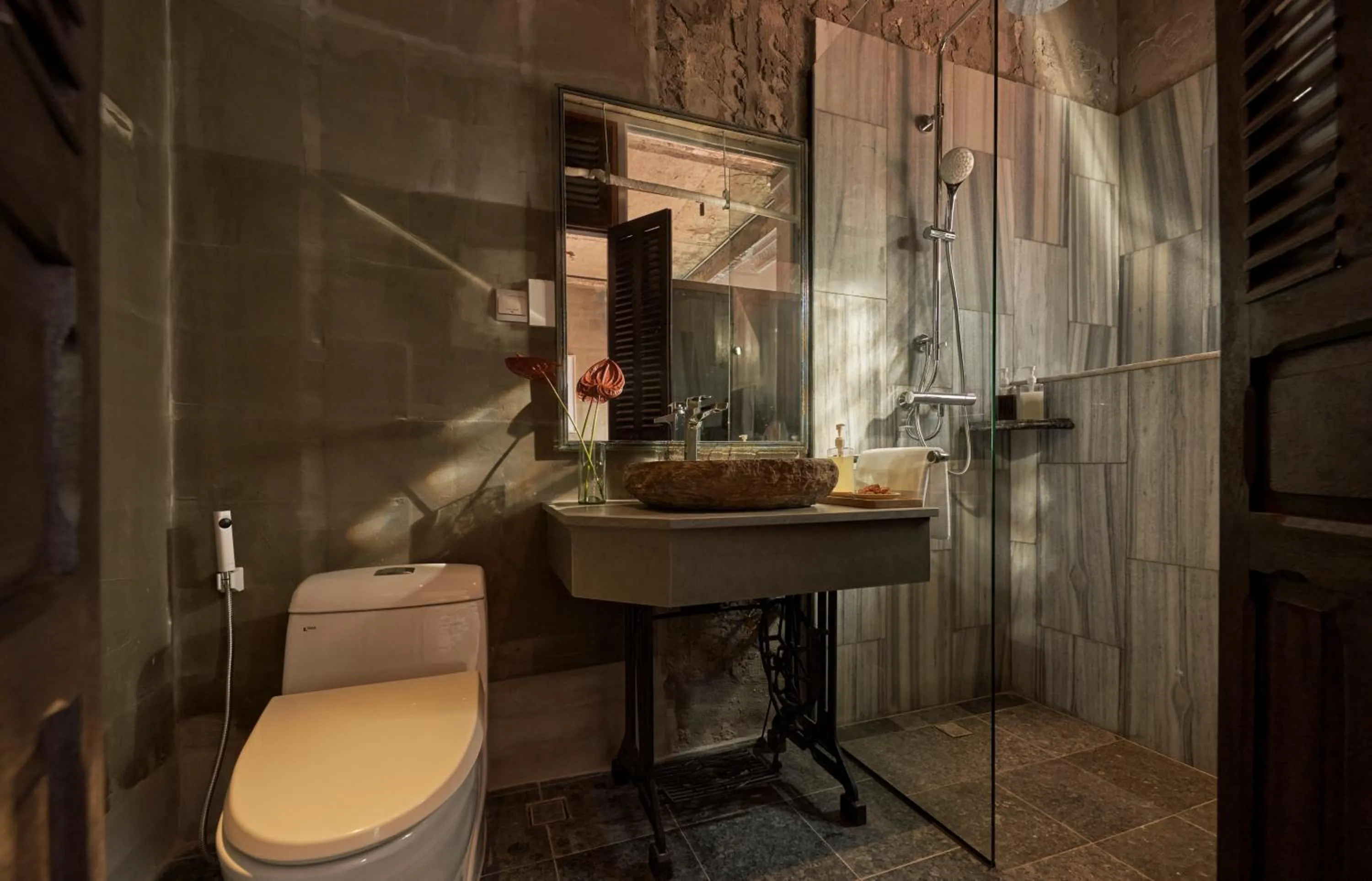 Bathroom in Anima Saigon Boutique - Vietnamese Contemporary Art Hotel