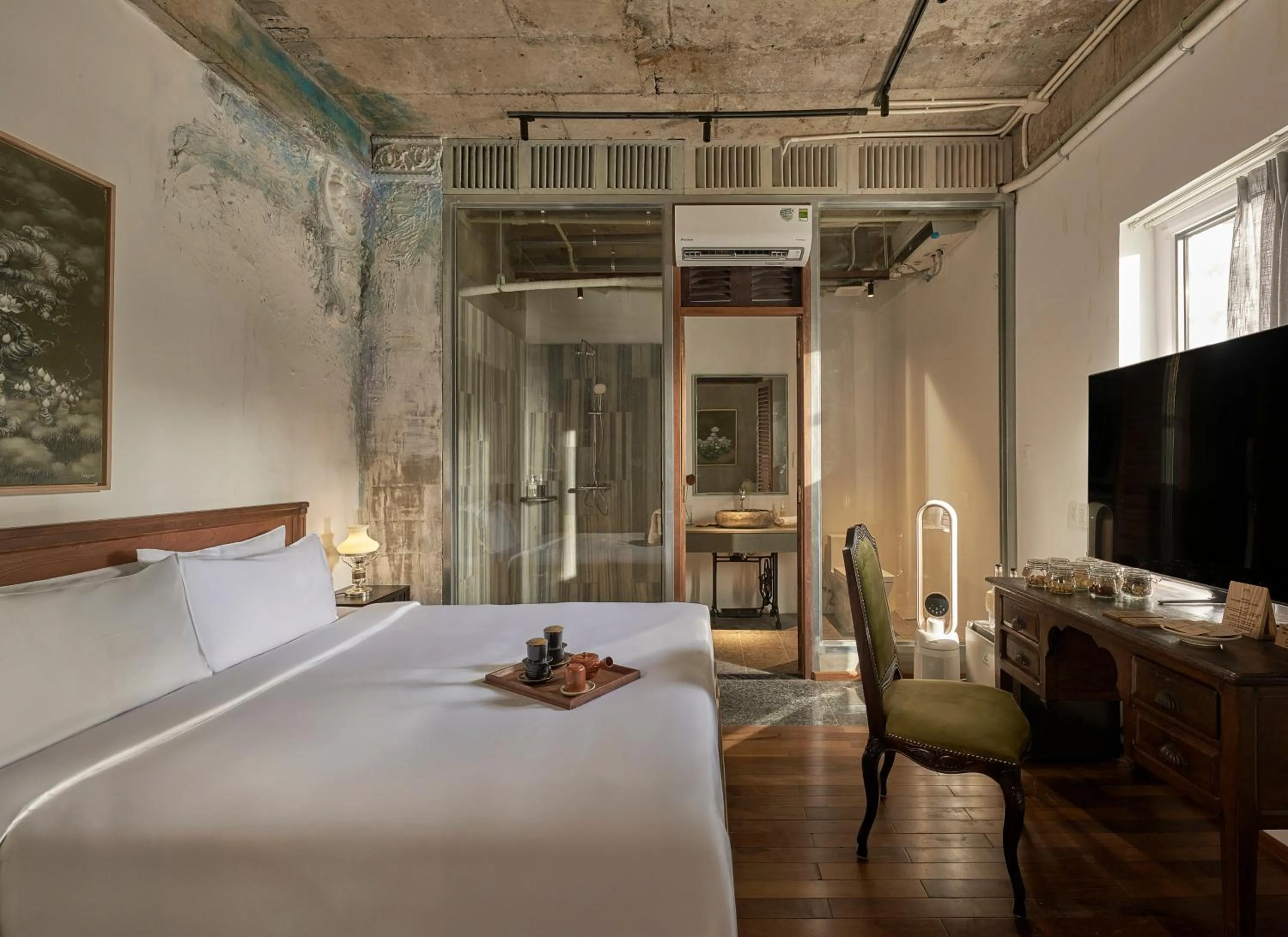 Bedroom, Bed in Anima Saigon Boutique - Vietnamese Contemporary Art Hotel