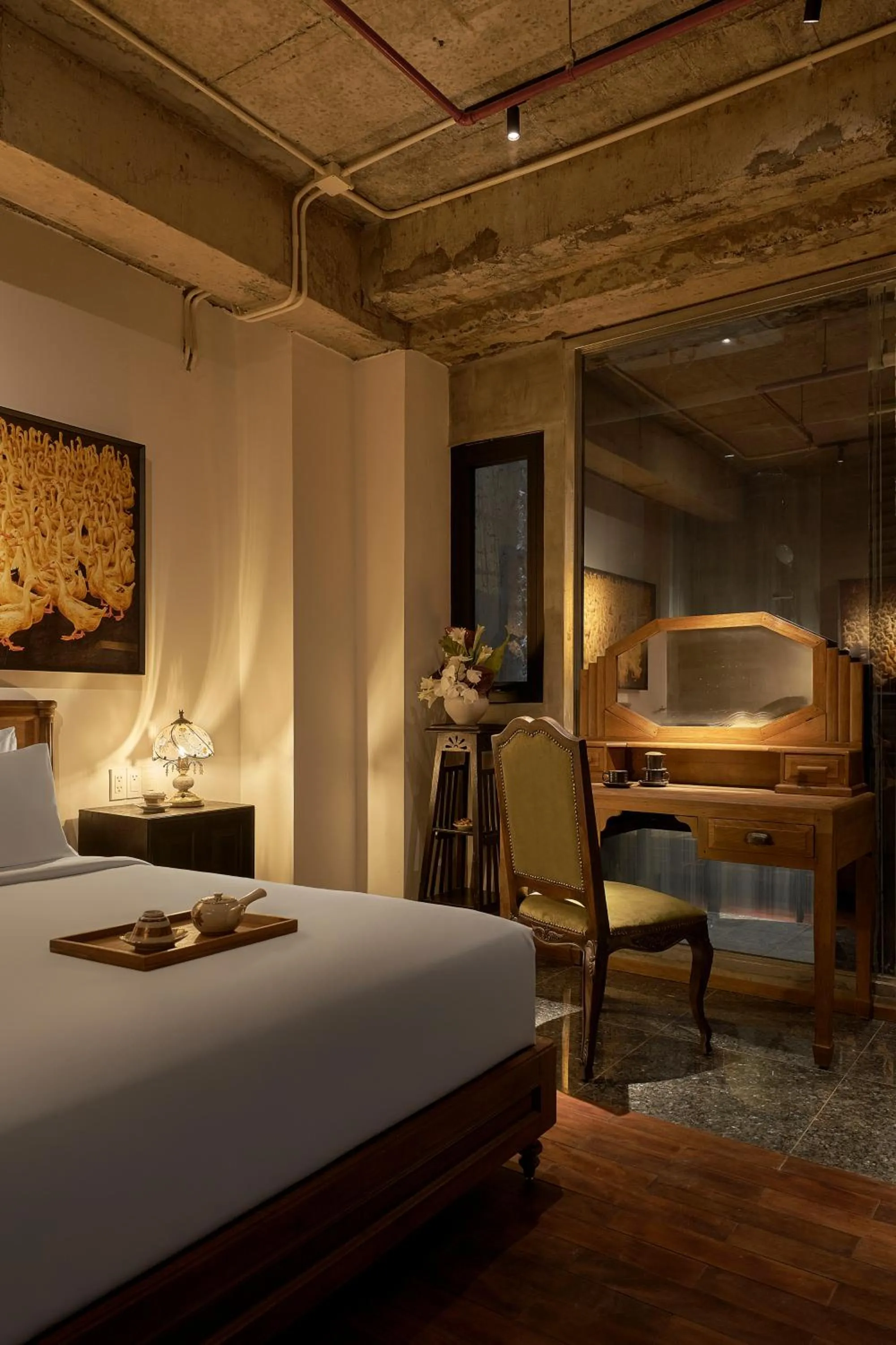 Bedroom, Bed in Anima Saigon Boutique - Vietnamese Contemporary Art Hotel