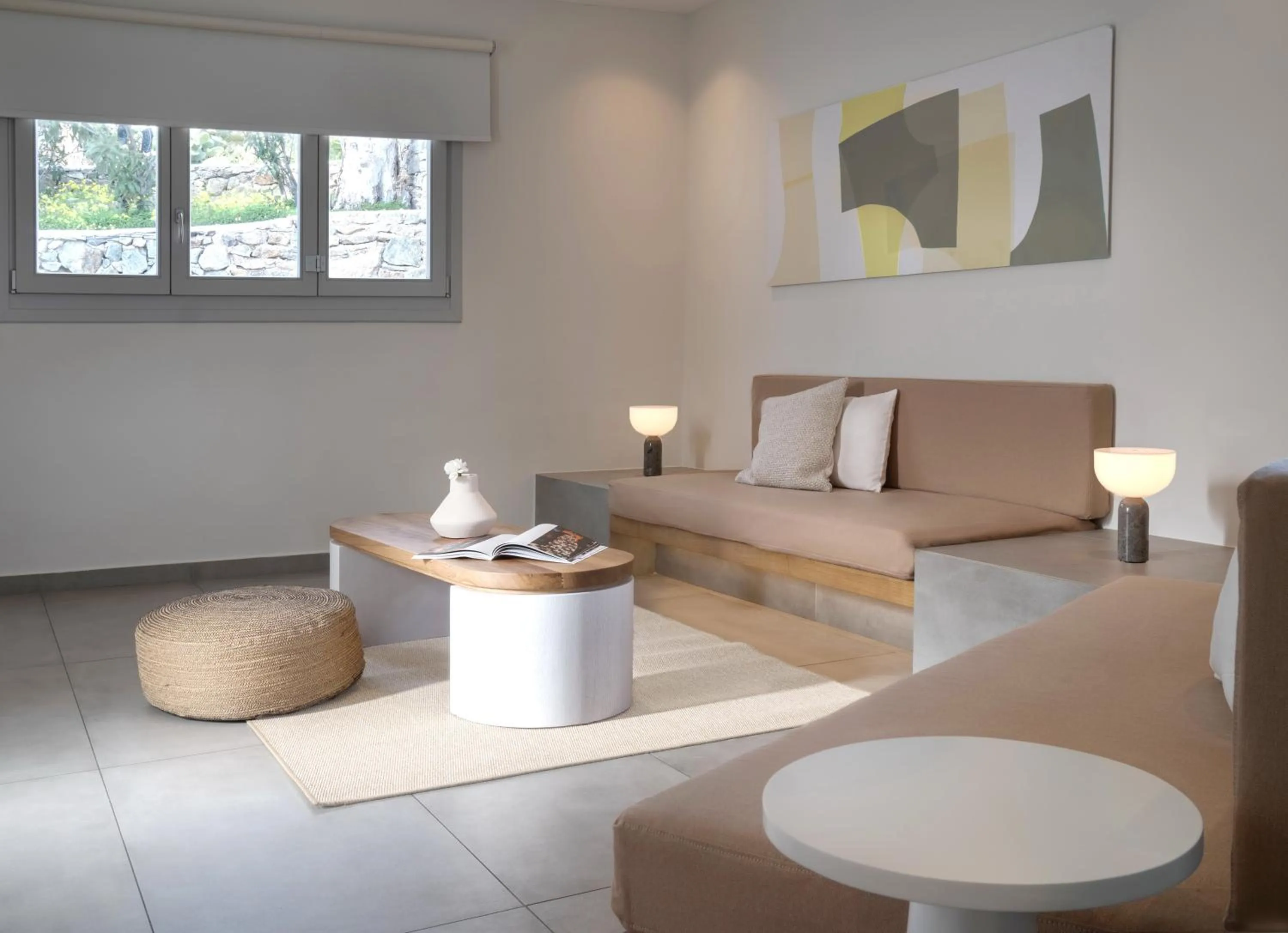 Seating area in Andronikos Hotel