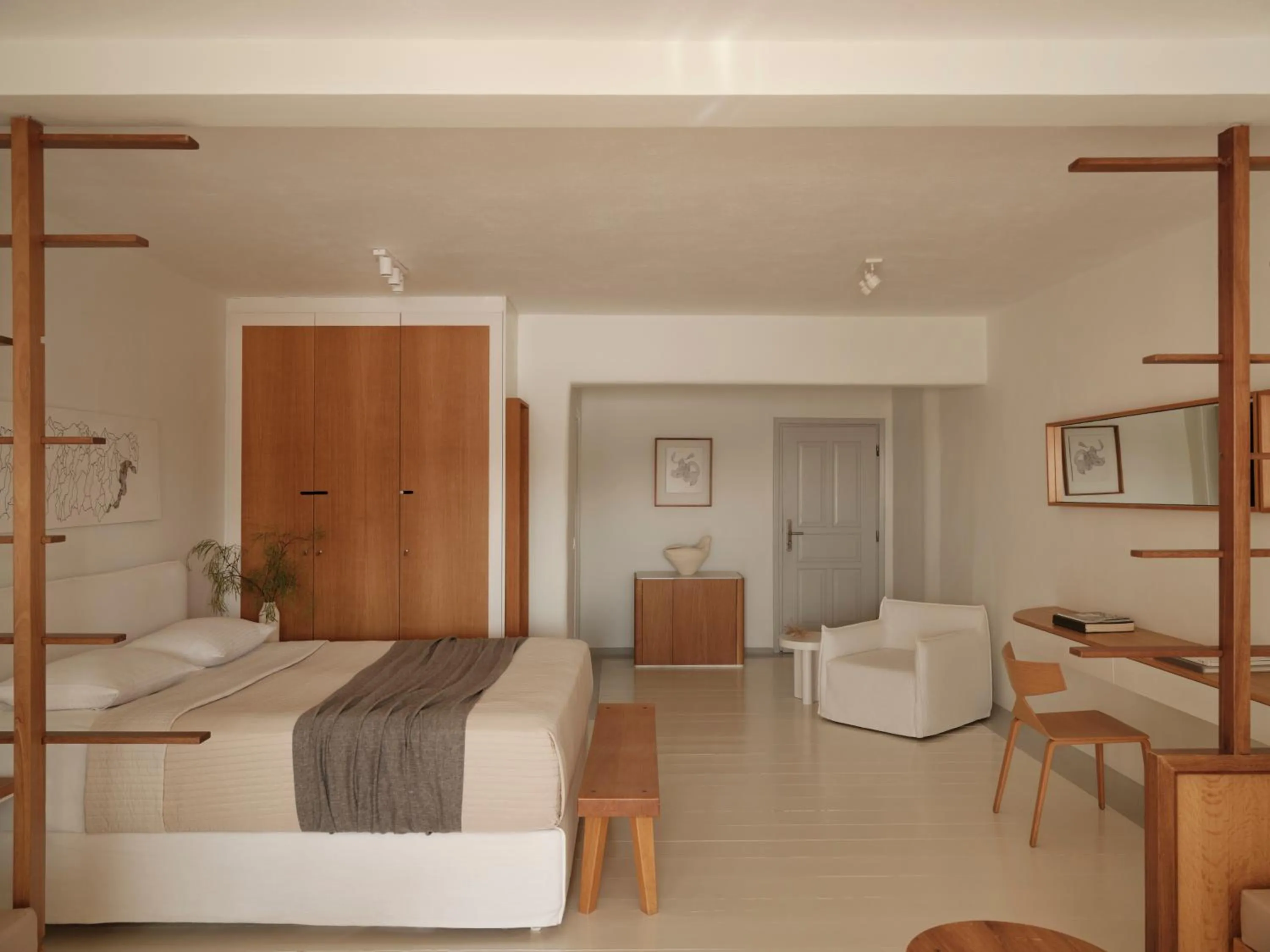 Bed in Andronikos Hotel