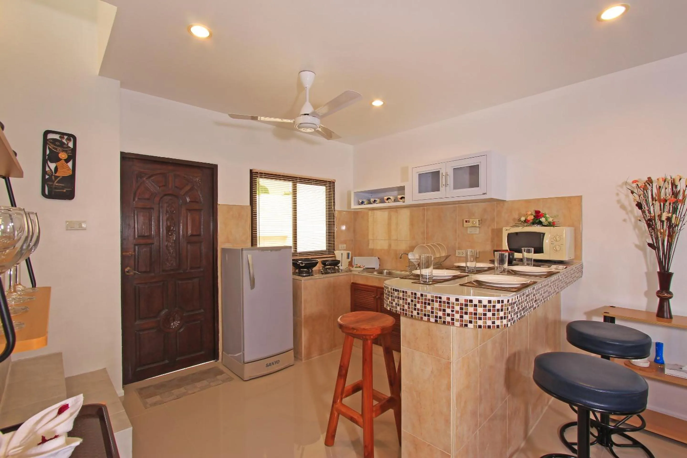 Kitchen or kitchenette in Soleil D'asie Residence