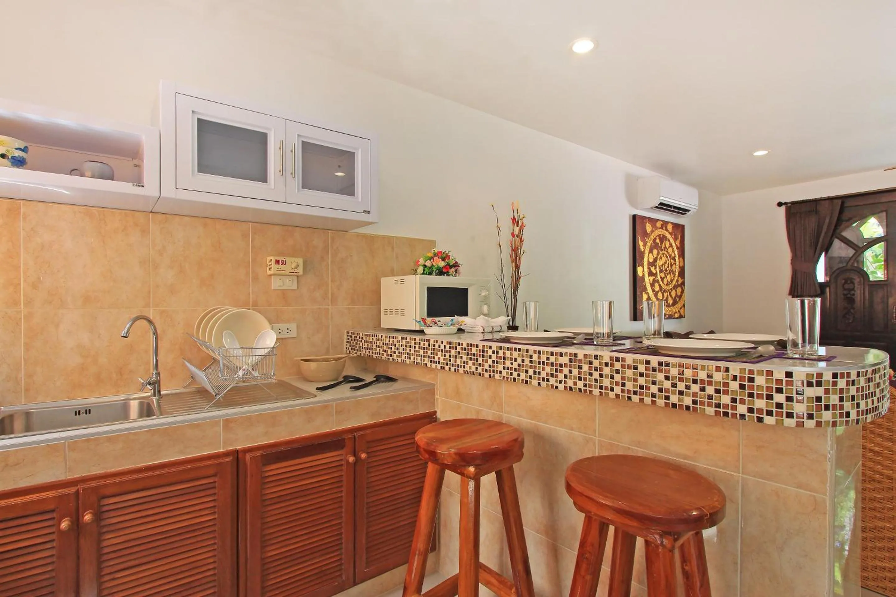 Kitchen or kitchenette in Soleil D'asie Residence
