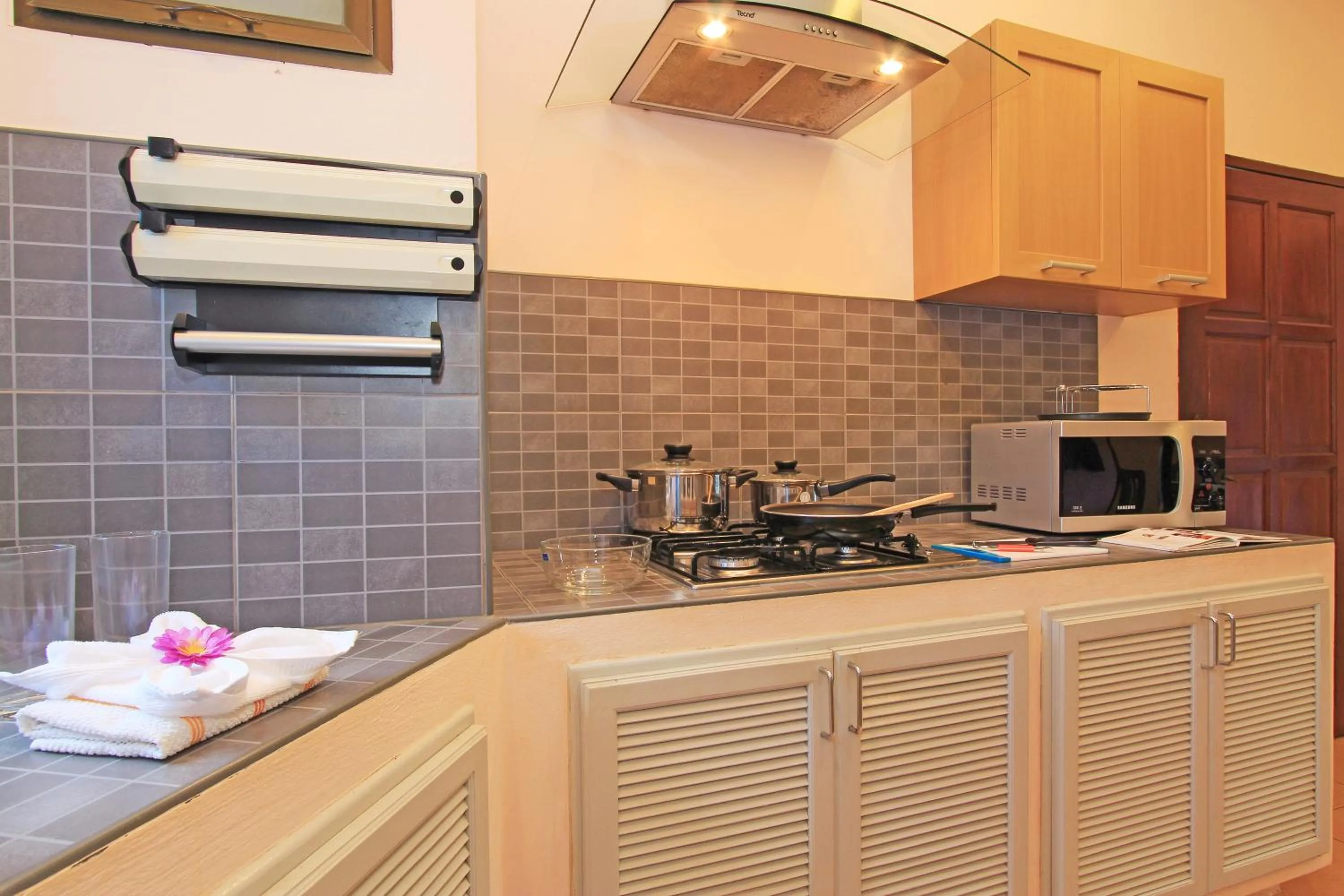 Kitchen or kitchenette in Soleil D'asie Residence