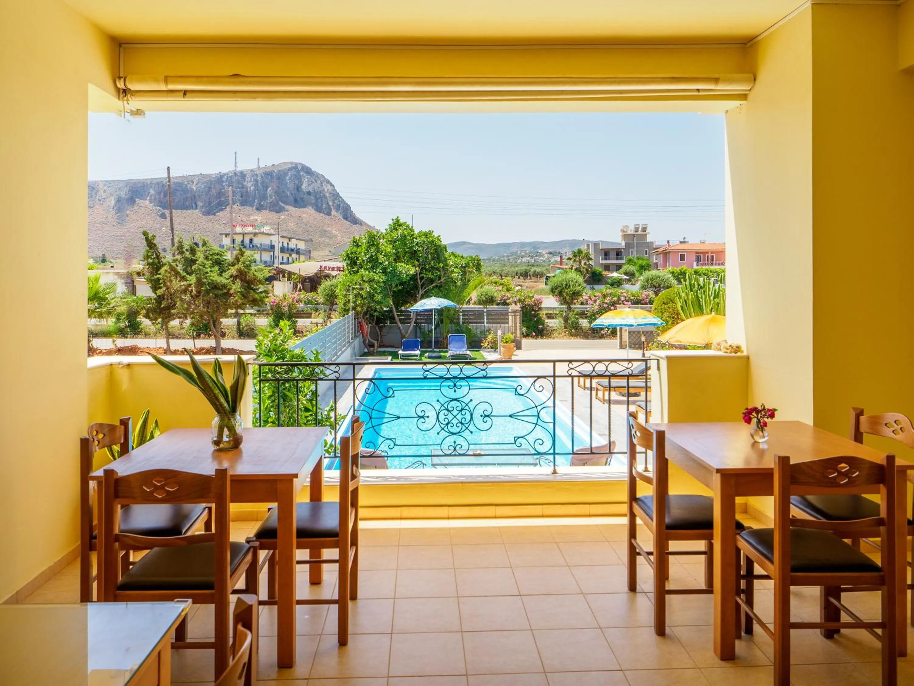 Swimming pool in Fotis Studios Apartments