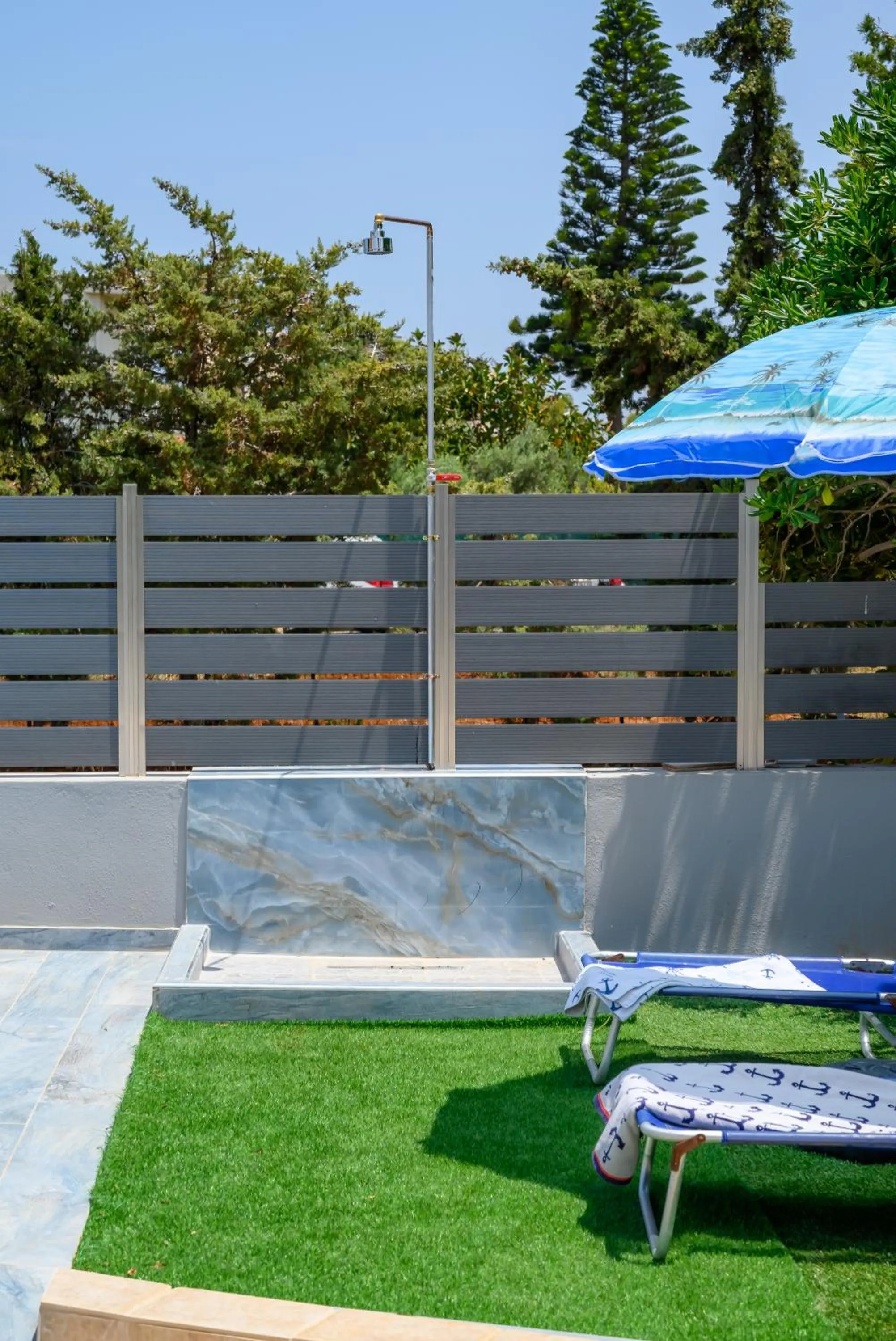 Swimming pool in Fotis Studios Apartments