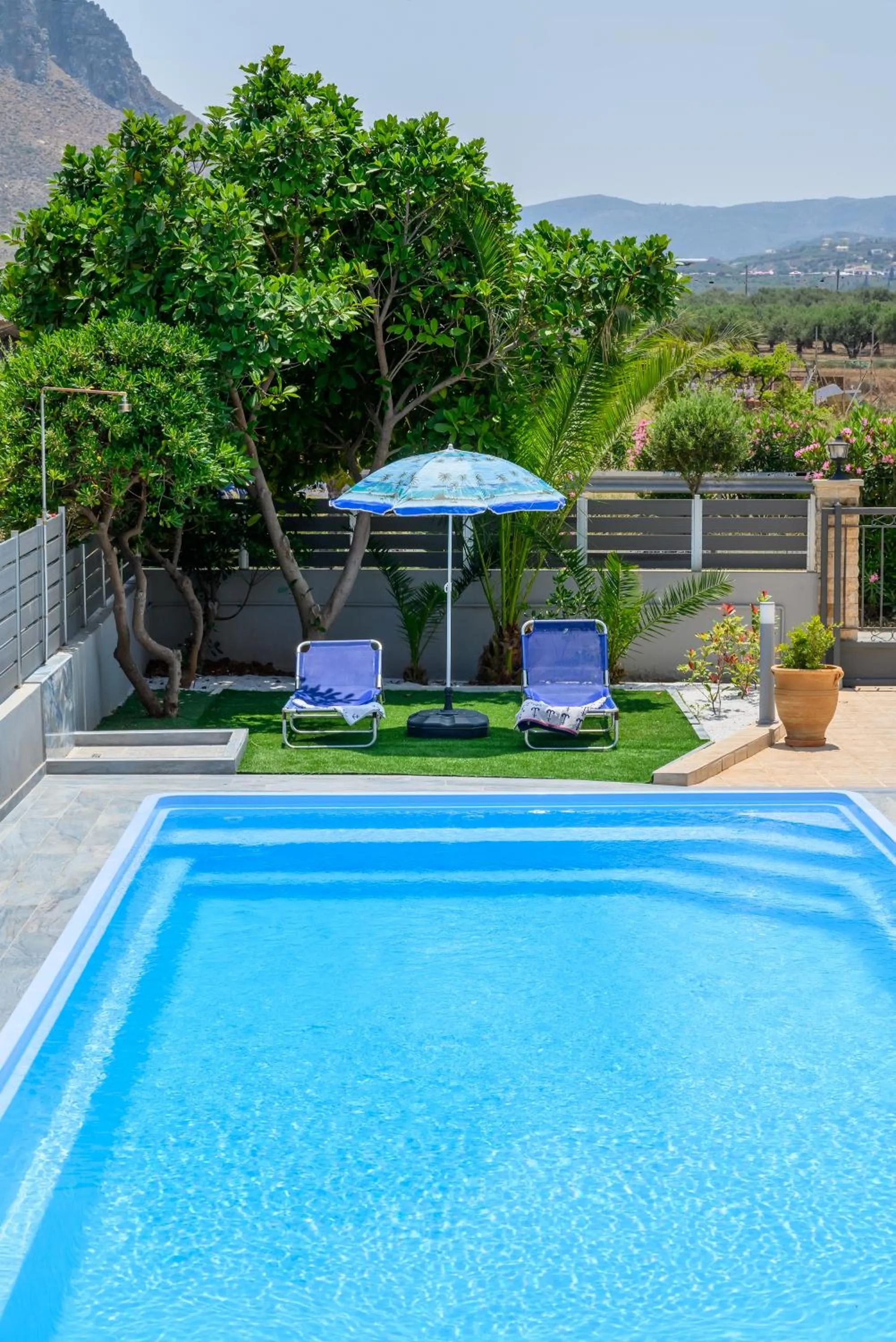 Swimming pool in Fotis Studios Apartments