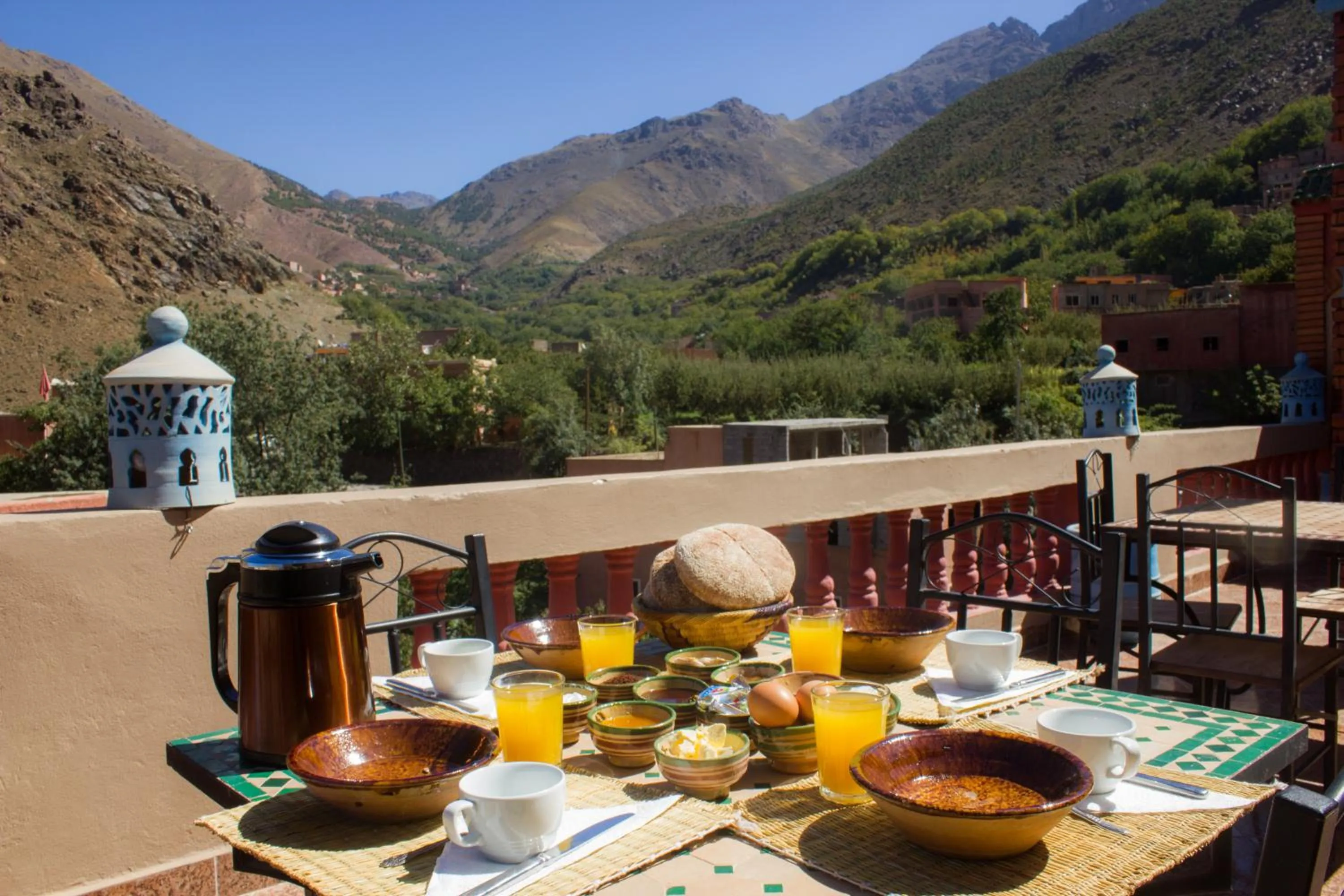 Garden view in Imlil Refuge